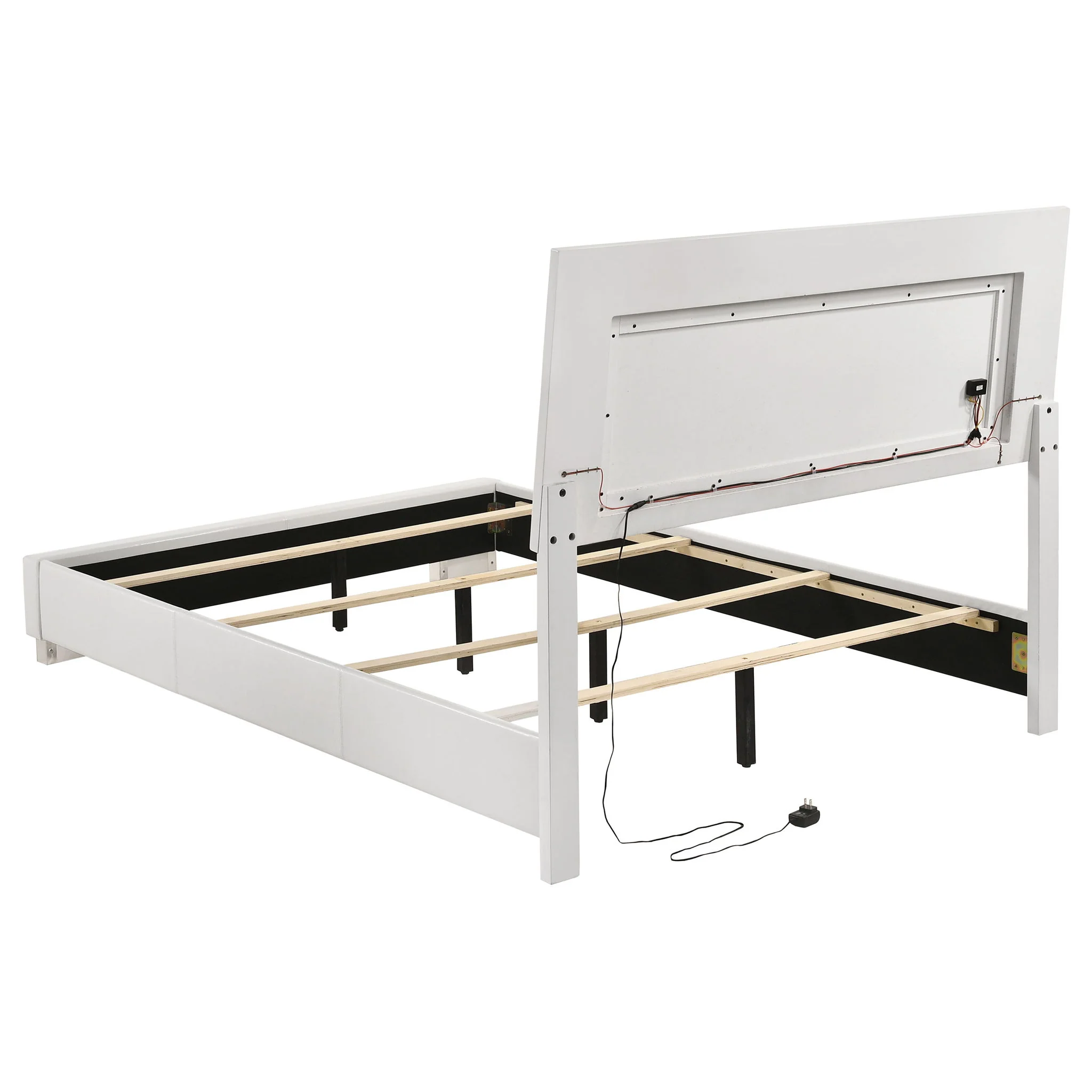 Felicity 5-piece Twin Bedroom Set White High Gloss - Image 3