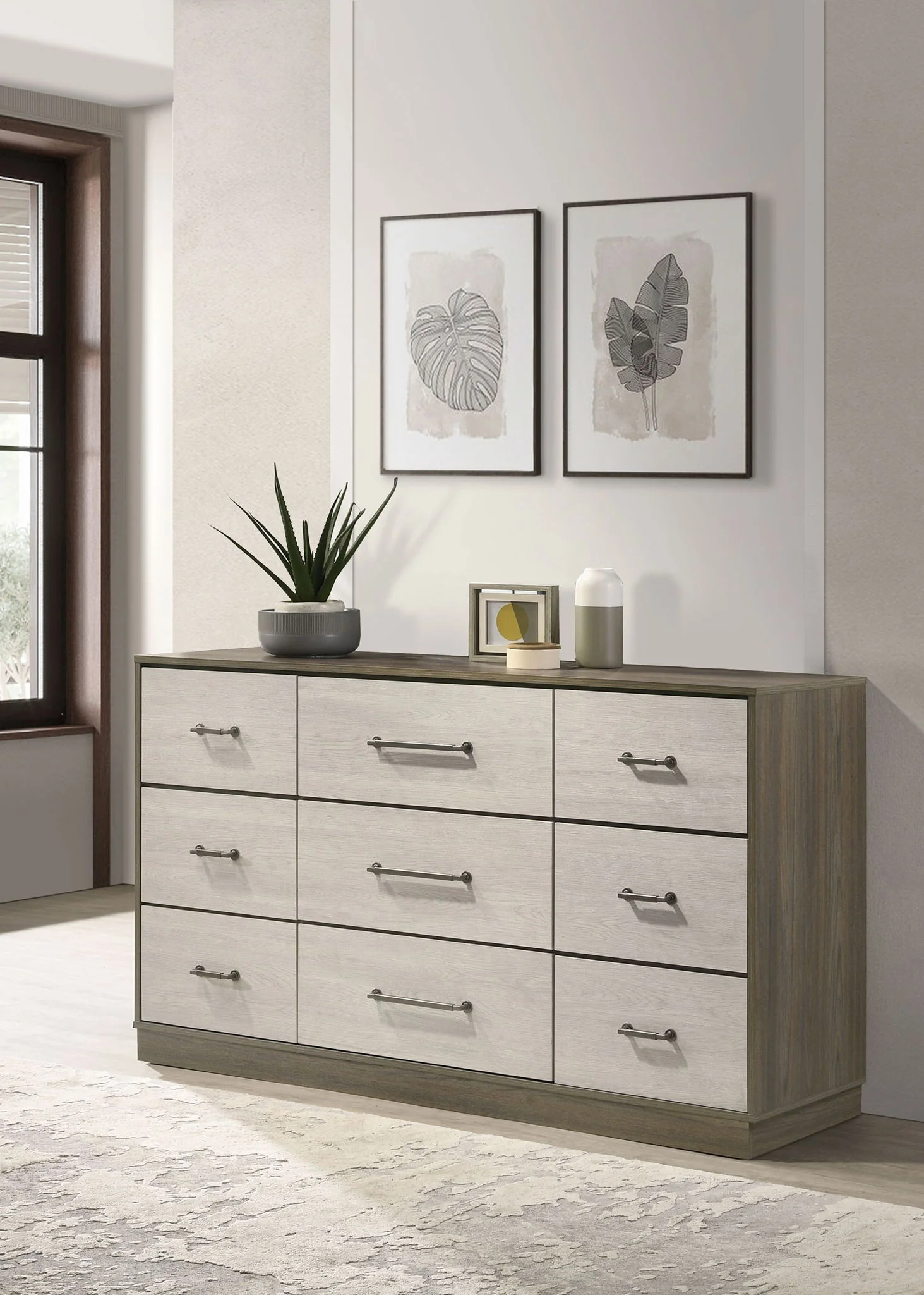 Fenwick 9-drawer Dresser Grey Oak - Image 4