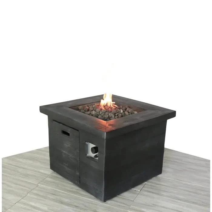 Fibre Reinforced Propane / Natural Gas Fire Pit Table - Charcoal - Image 3