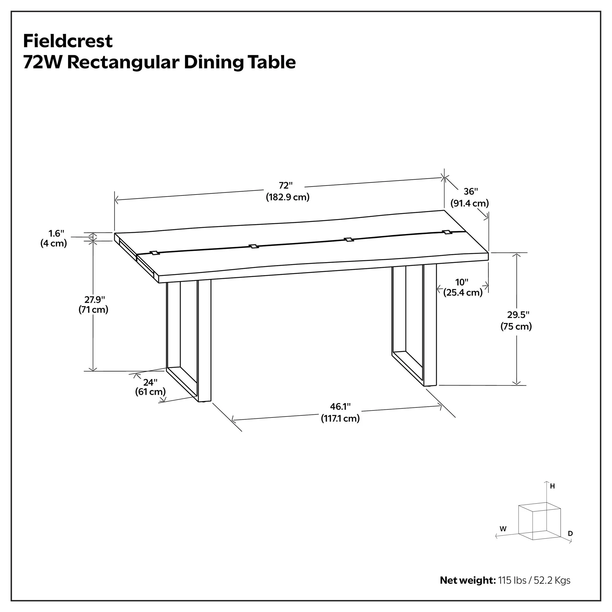 Fieldcrest - Handcrafted Dining Table - Image 6