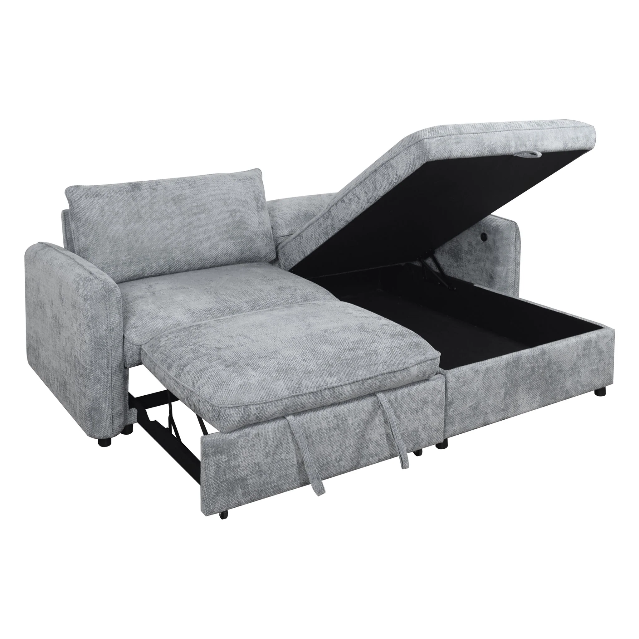 Finn - 2 Piece Sectional (LAF Sofa/Chaise) - Gray - Image 3