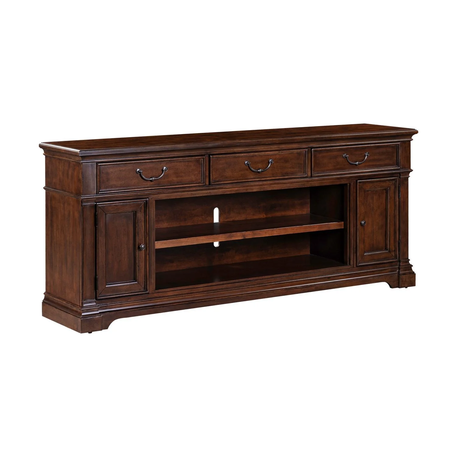 Fireplace TV Consoles - 84" Fireplace TV Console FTS - Brown - Image 2