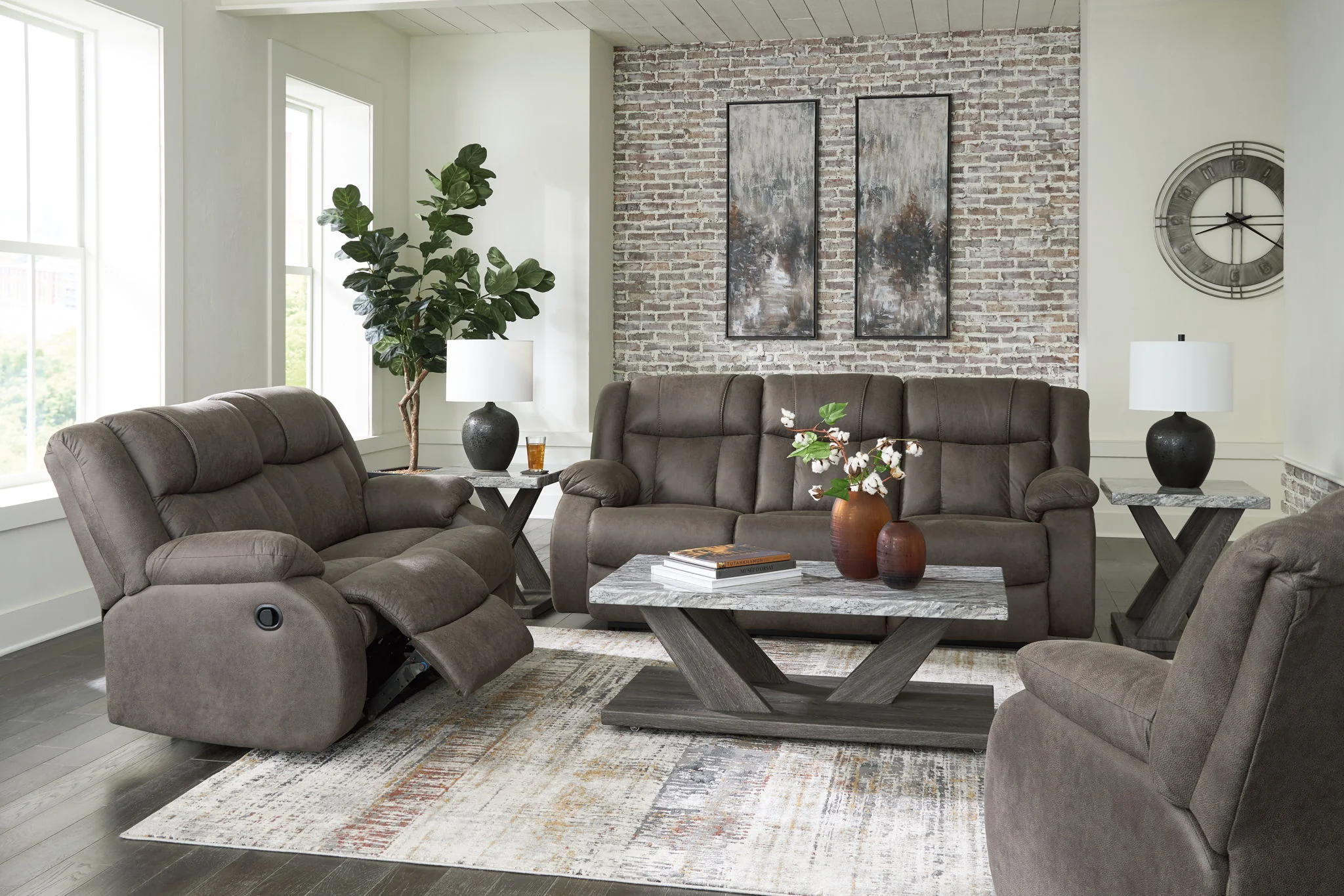 First Base - Reclining Living Room Set - Image 2
