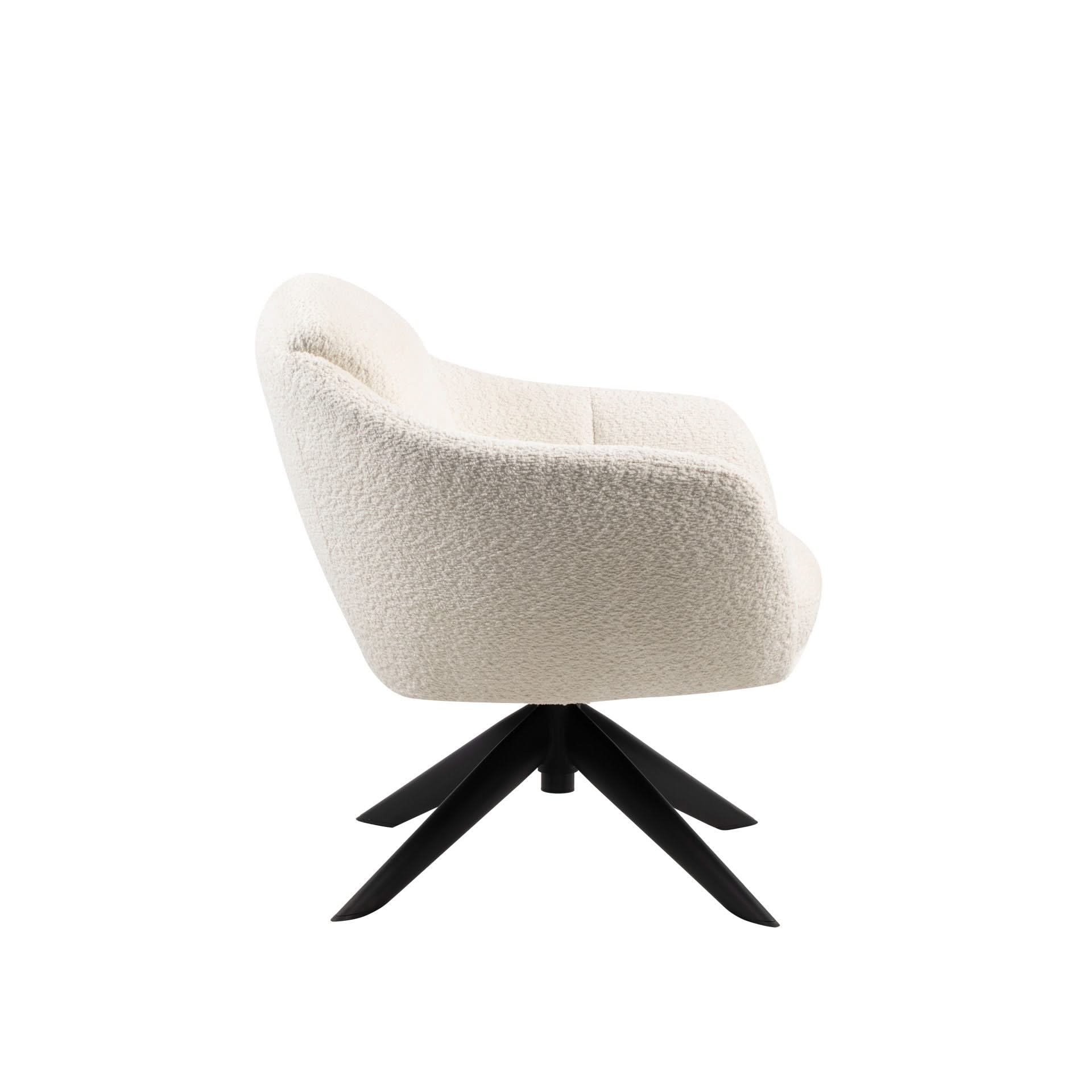 Fleming - Boucle Swivel Lounge Chair - Image 2