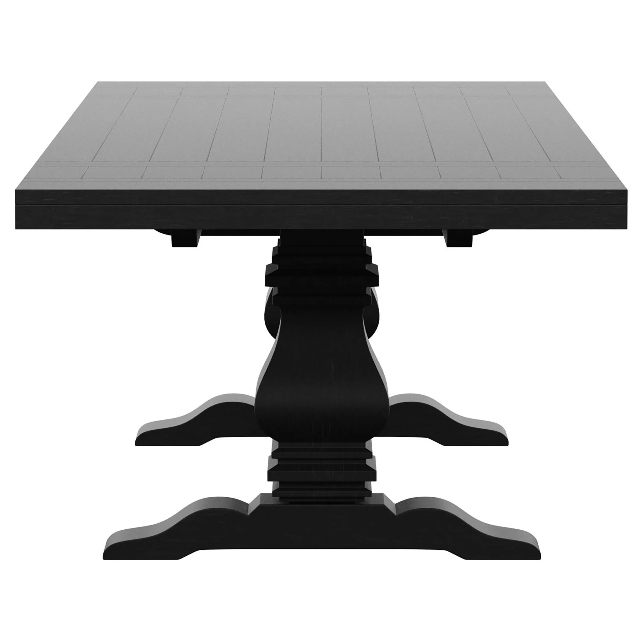 Florence 7-piece 126-inch Extension Dining Table Set Distressed Black - Image 3