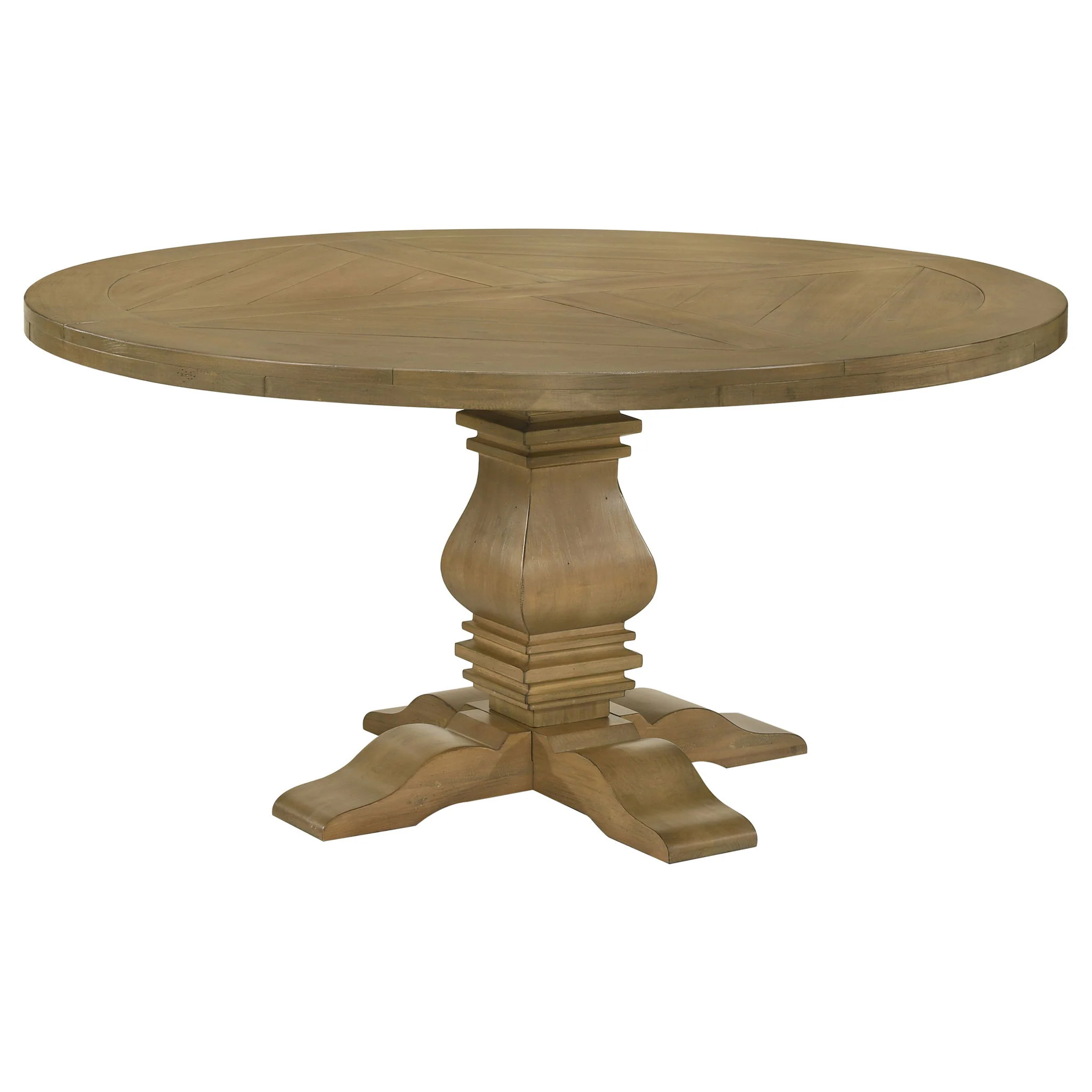 Florence 7-piece Round Dining Table Set Rustic Honey - Image 2