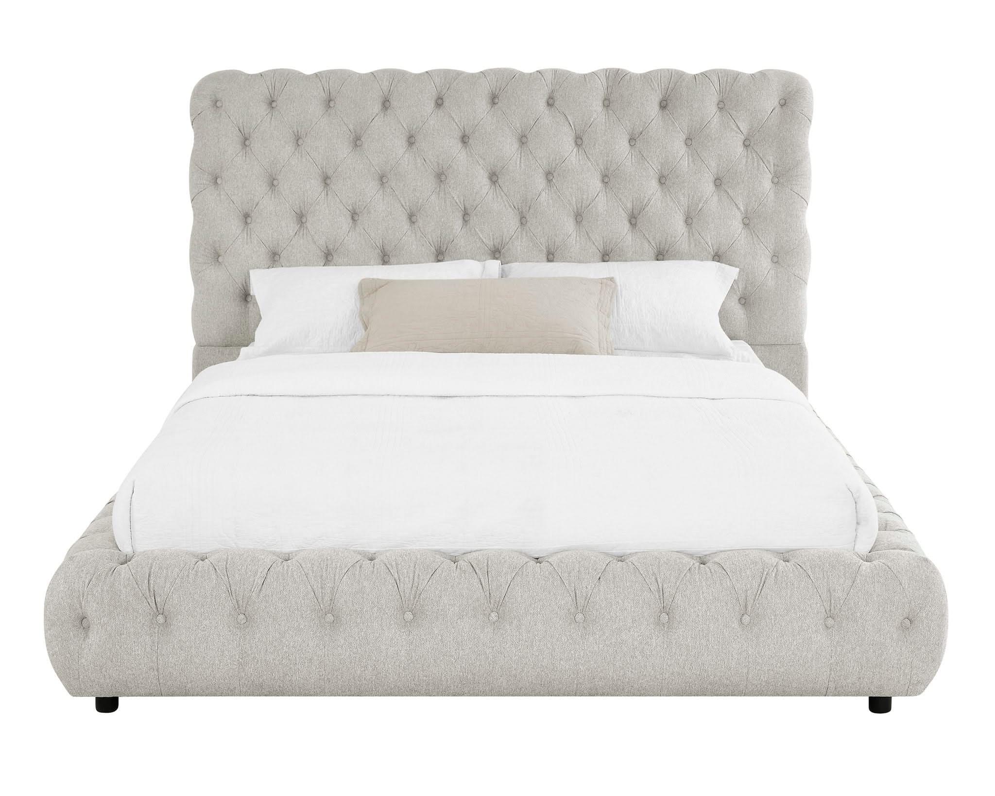 Flory - King Bed - Dove