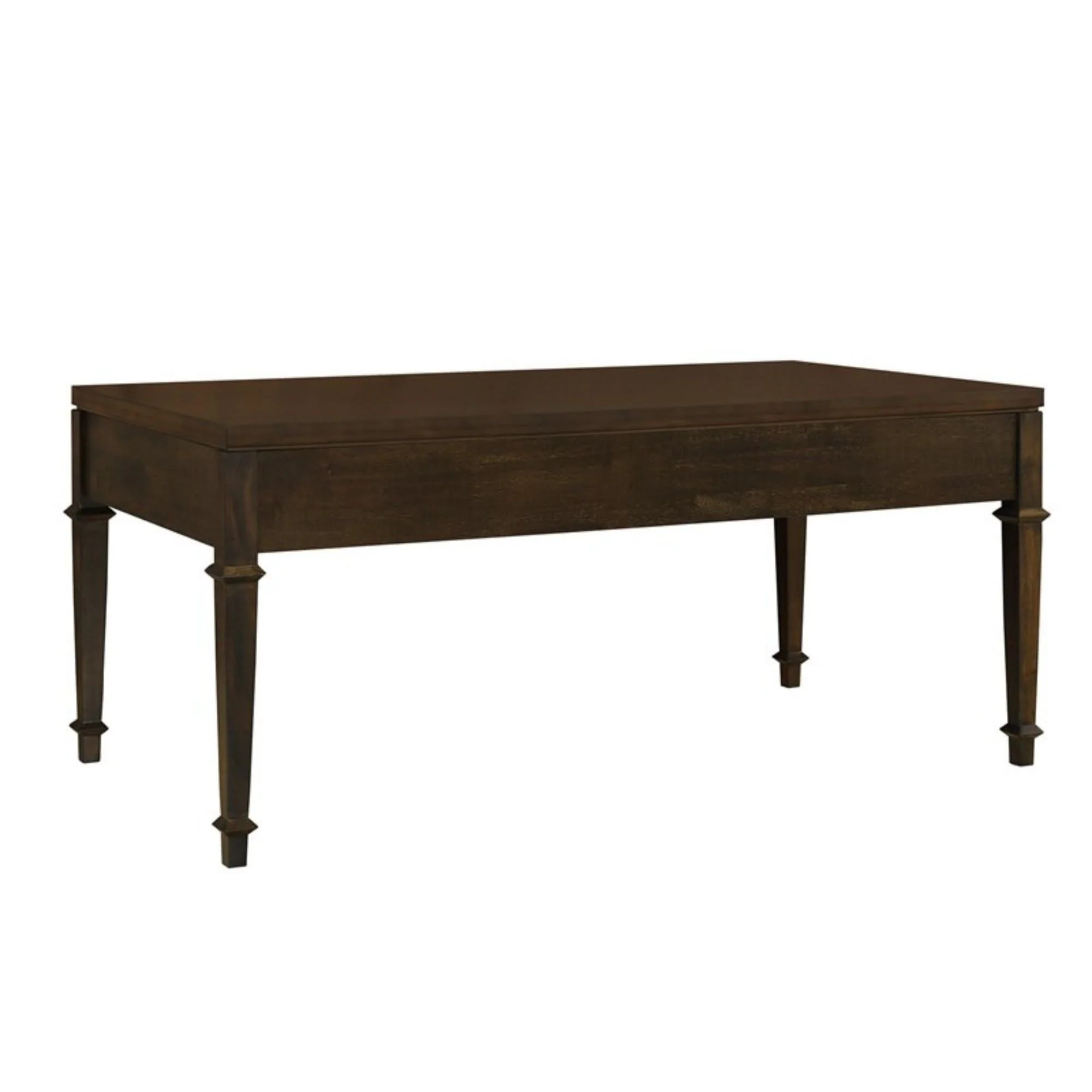 Fluted - 2 Drawer Coffee Table - Brown - Image 4
