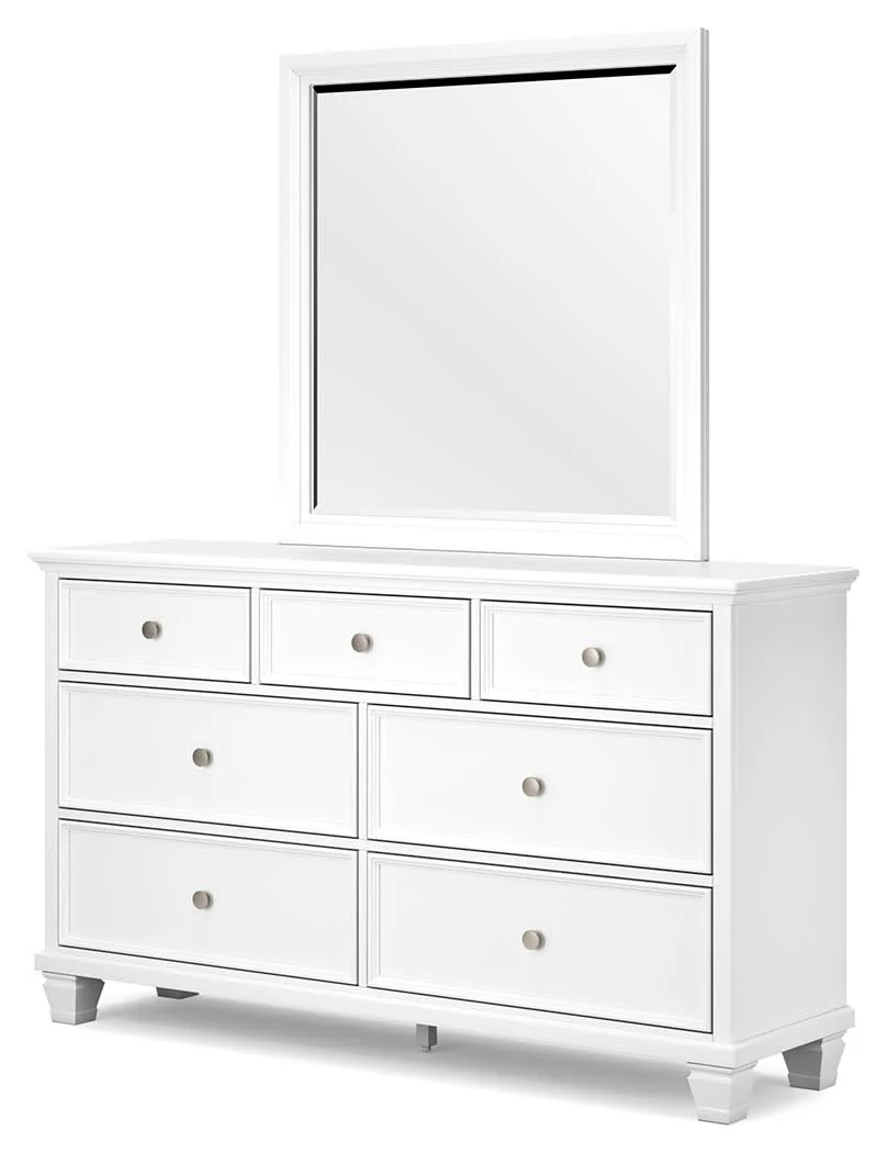 Fortman - Dresser And Mirror - White - Image 4