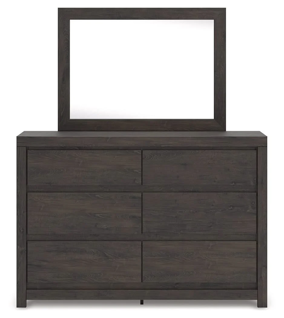 Fraluna - Dresser And Mirror - Charcoal - Image 2