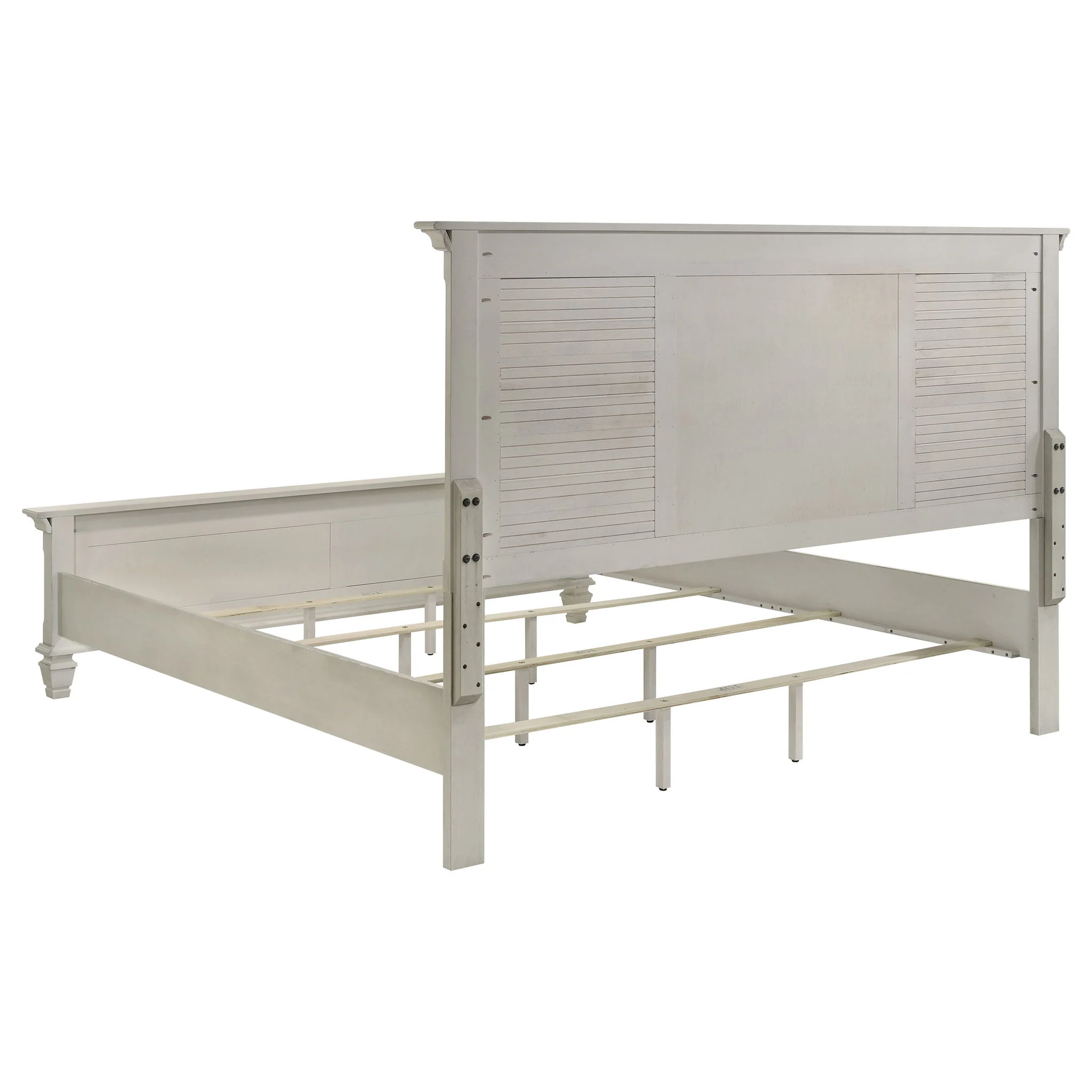 Franco 5-piece Eastern King Bedroom Set Distressed White - Image 3