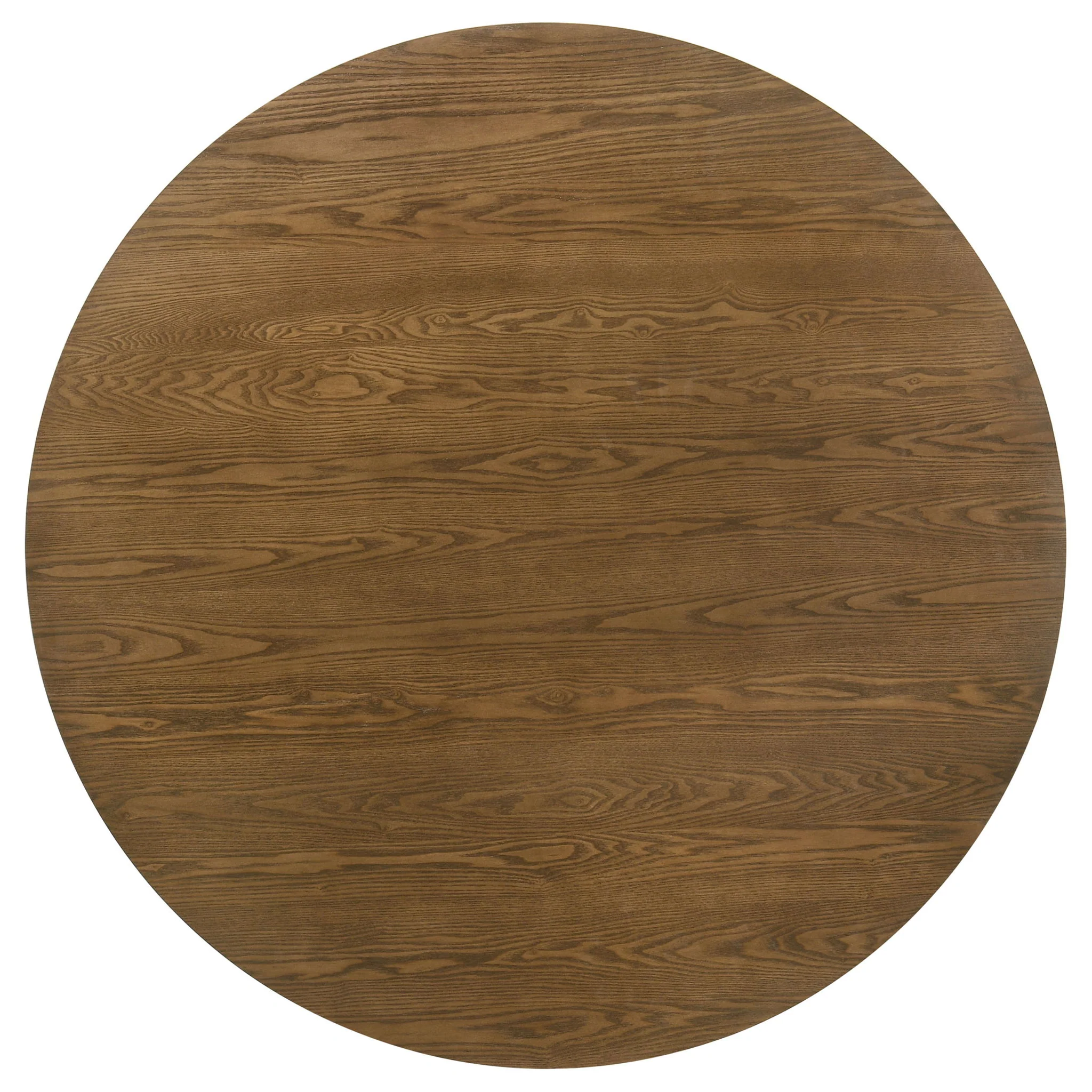 Franklin 54-inch Round Wood Pedestal Base Dining Table Dark Brown - Image 4