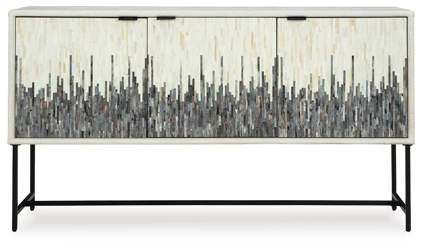 Freyton - Accent Cabinet - White / Gray - Image 4