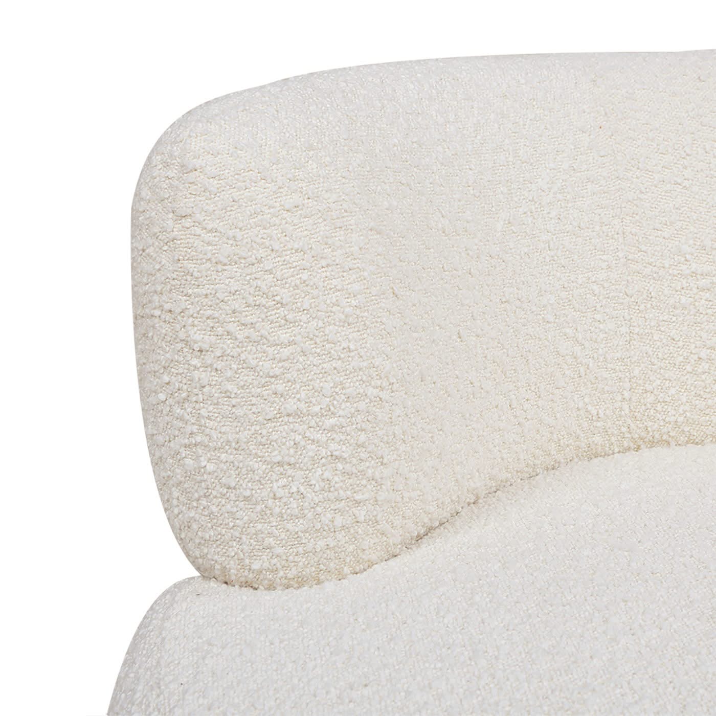 Fuji - 360 Swivel Low Barrel Back Accent Chair - Ivory White - Image 2