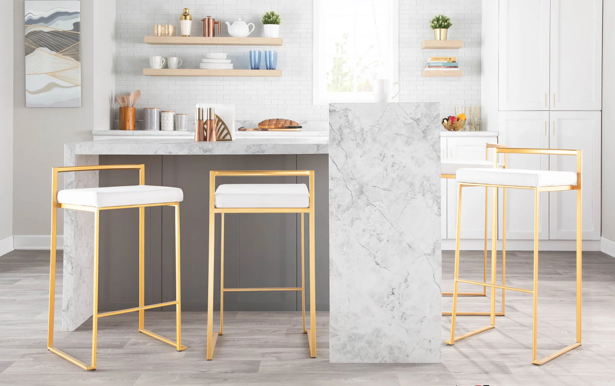 Fuji - Contemporary / Glam & Quality Construction Barstool - Image 5