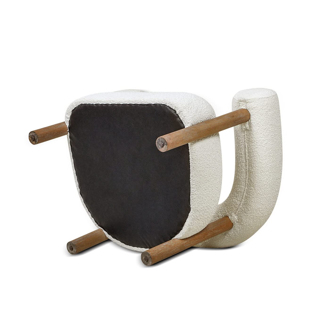 Fuji - Barrel Accent Arm Chair - Ivory White - Image 4
