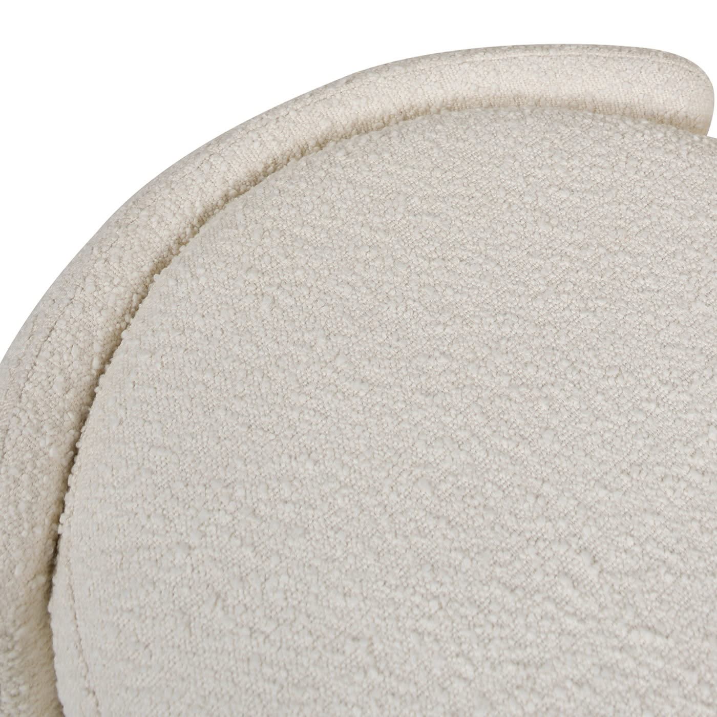 Fuji - Oval Storage Bench, Upholstered - Ivory White - Image 4