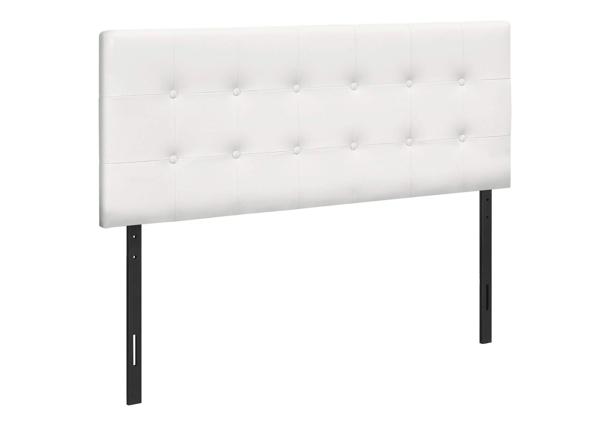 Full Size Headboard Only Upholstered Leather Look - White - Image 3