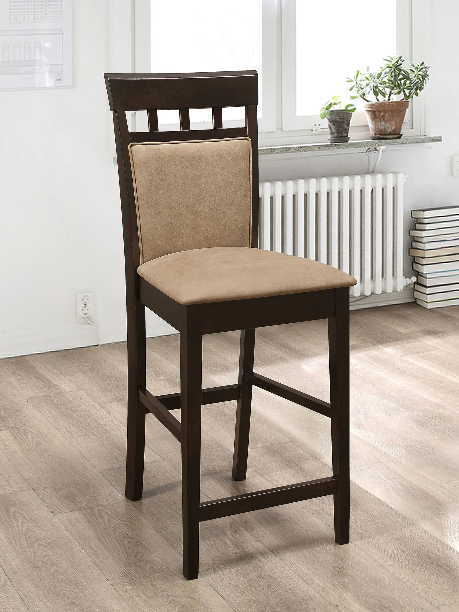 Gabriel Closed Back Counter Chair Cappuccino (Set of 2) - Image 2
