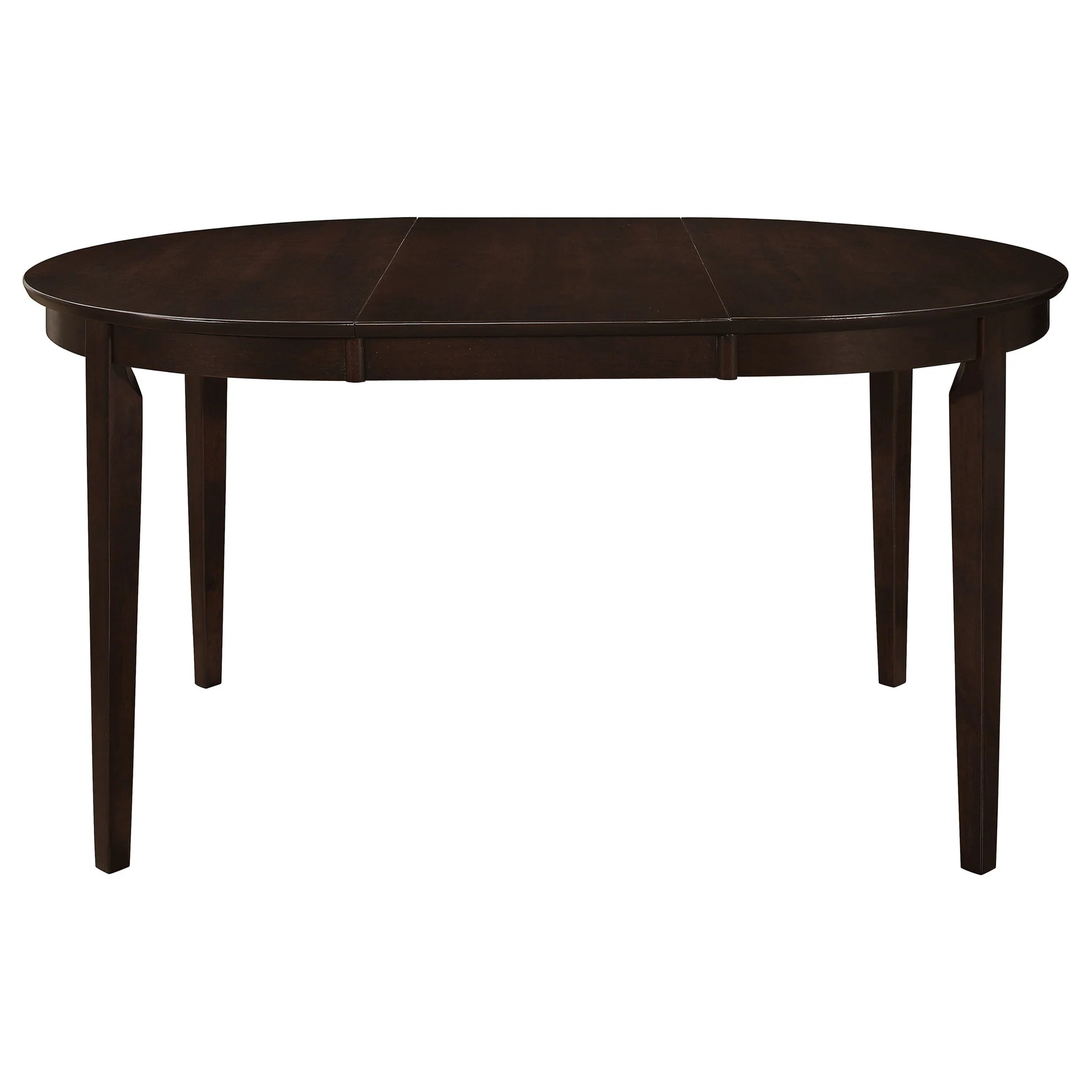 Gabriel Oval 60-inch Extension Leaf Dining Table Cappuccino - Image 4
