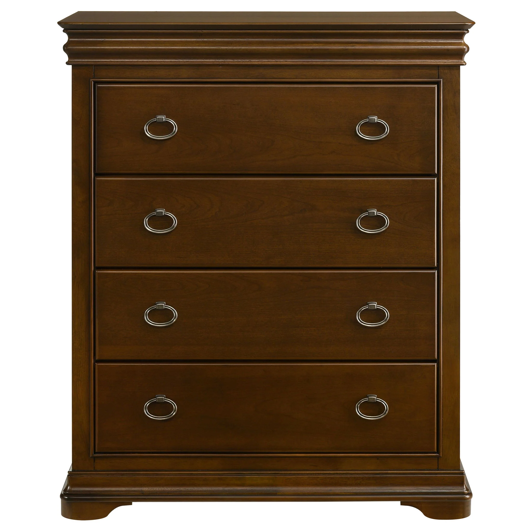 Garland 4-drawer Bedroom Chest of Drawers Brown Cherry - Image 2