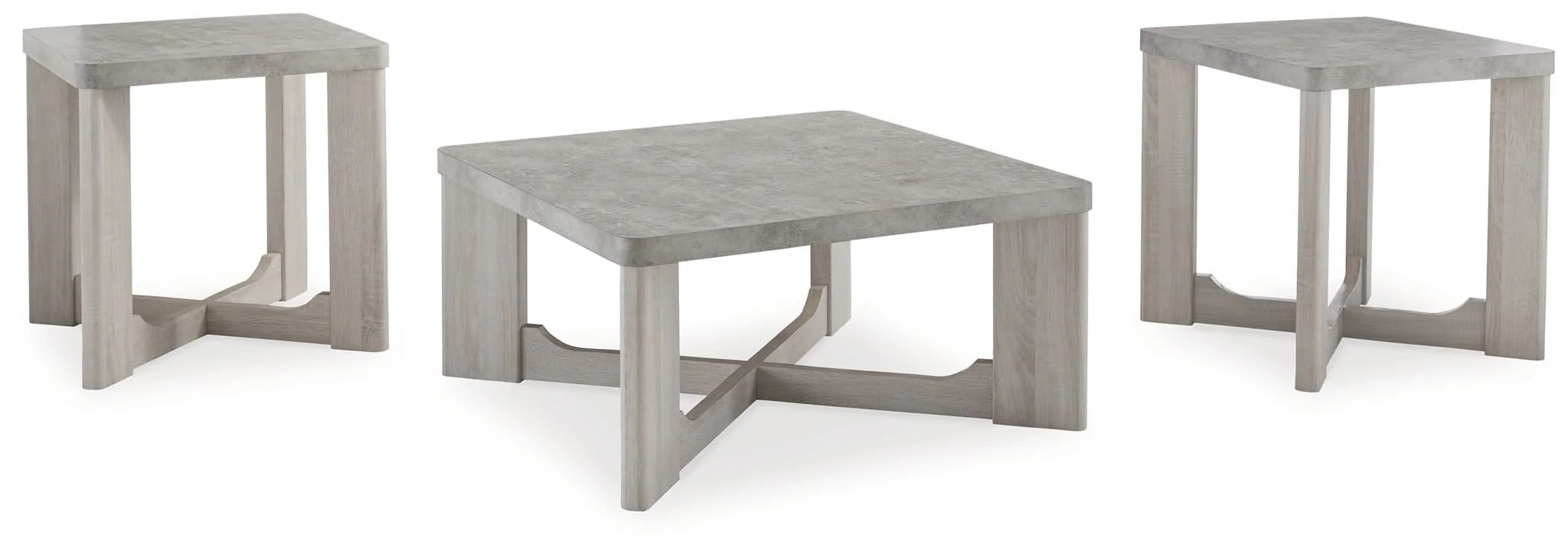 Garnilly - Occasional Table Set (Set of 3) - Whitewash