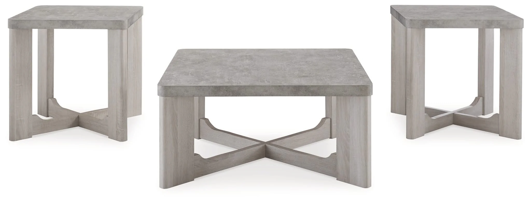 Garnilly - Occasional Table Set (Set of 3) - Whitewash - Image 3