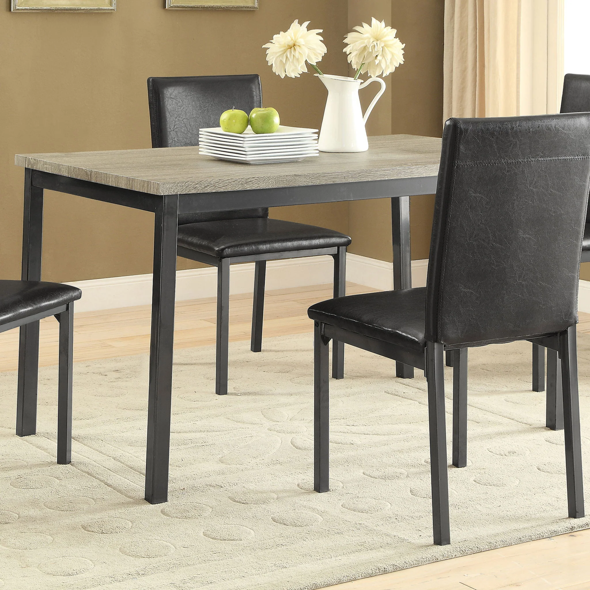 Garza Rectangular 48-inch Engineered Wood Dining Table Grey - Image 3