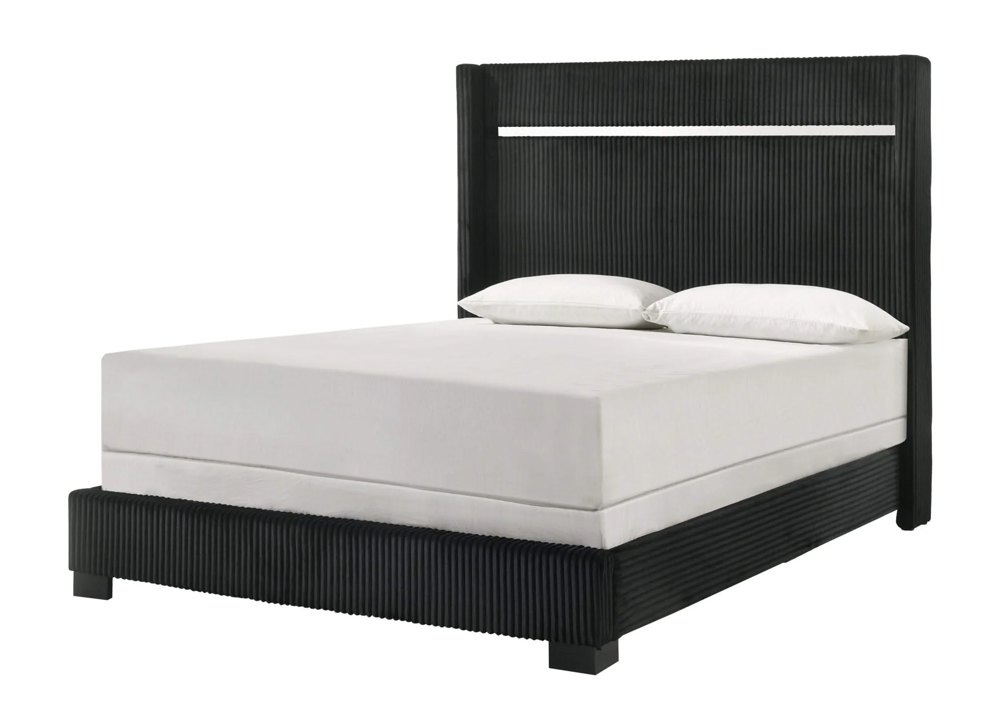 Gennro - King 5 Piece Bedroom Set - Black - Image 4