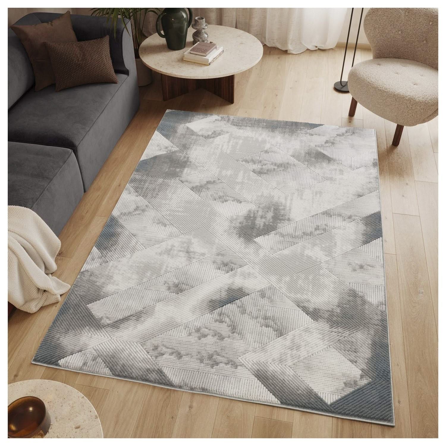 Geometrix - Contemporary Rug With 3D Effect - Image 2