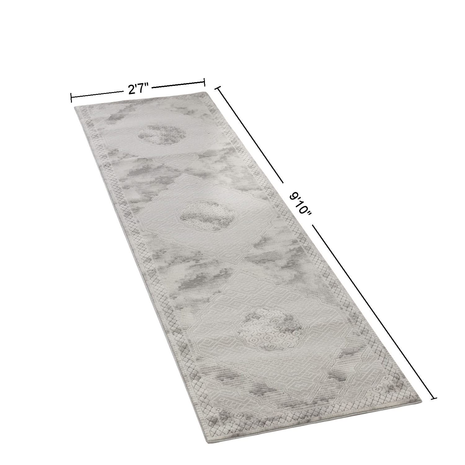 Geometrix - Medallion Rug With Geometric 3D Effect - Image 6