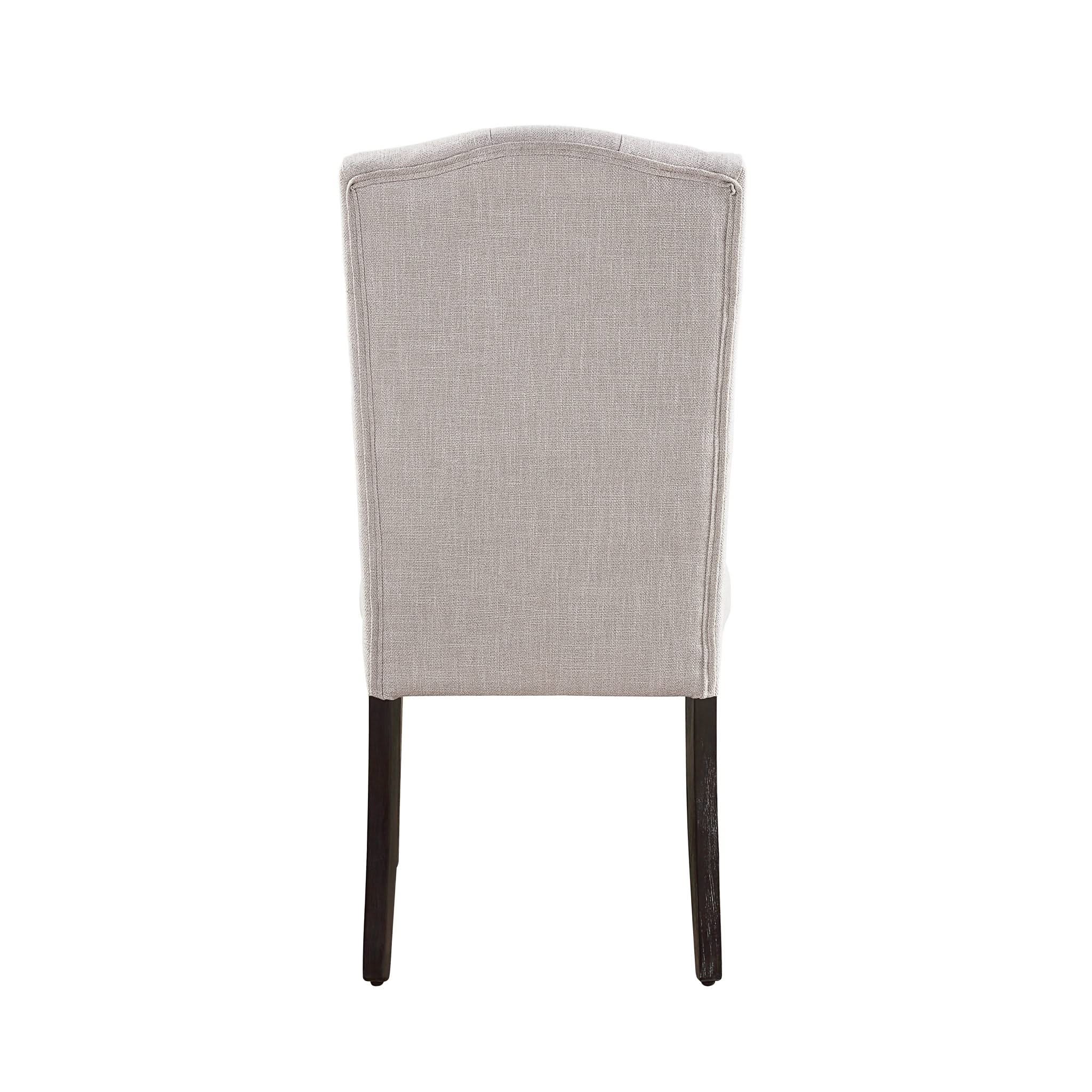 Gerardo - Linen Weathered Dining Chair (Set of 2) - Beige - Image 4