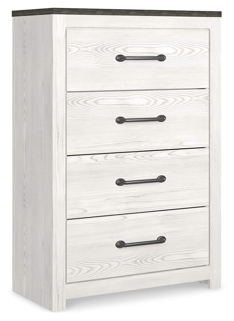 Gerridan - Four Drawer Chest - White / Gray - Image 4