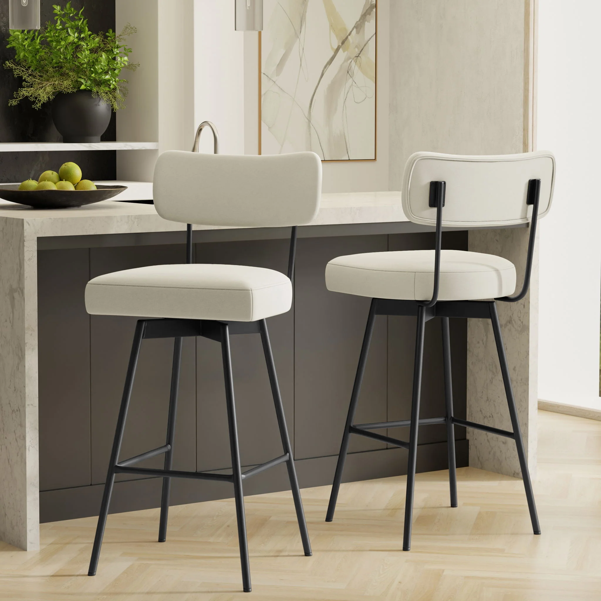 Giselle - Swivel Bar Stool (Set of 2) - Image 7