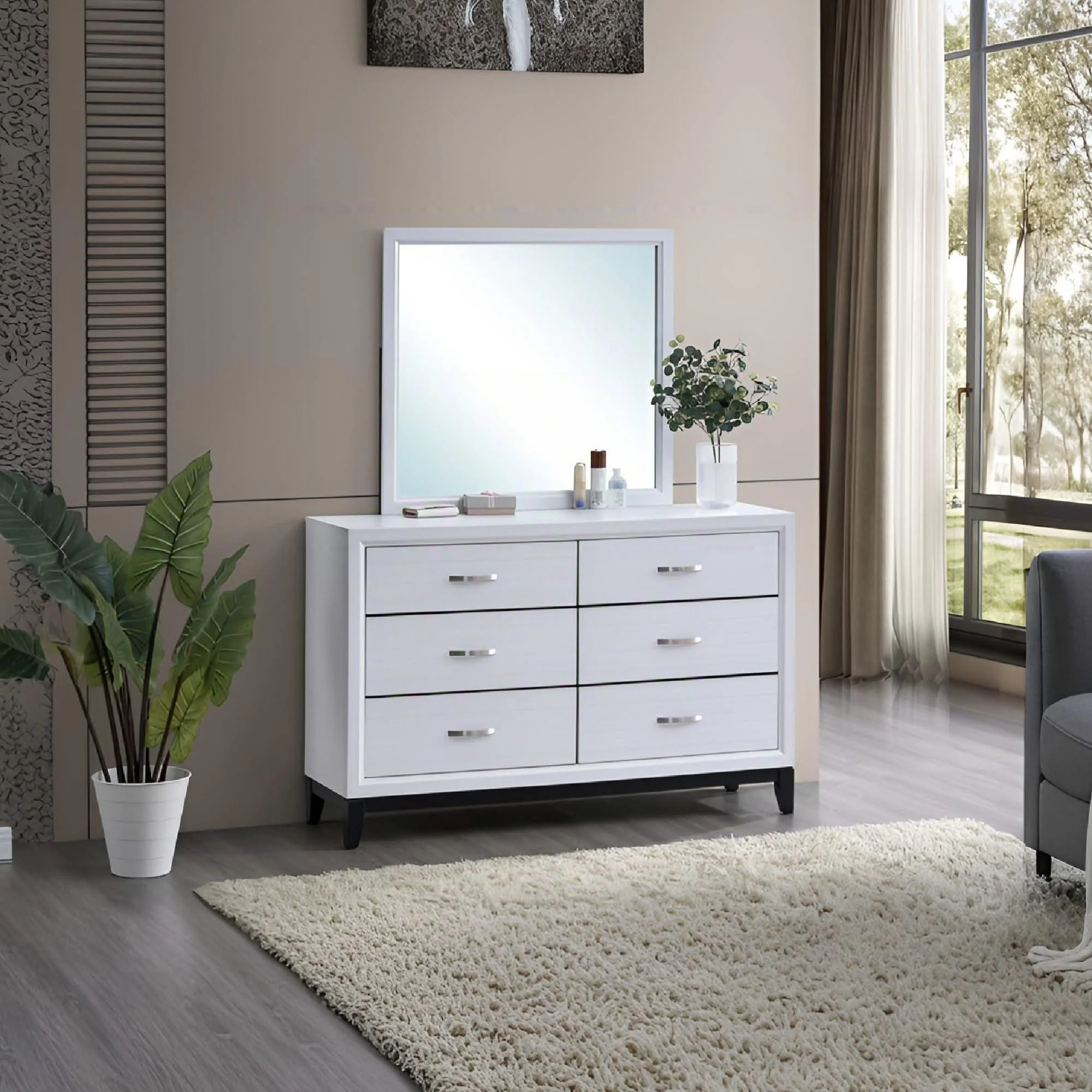 Glasgow - Dresser With 6 Drawers - Image 7