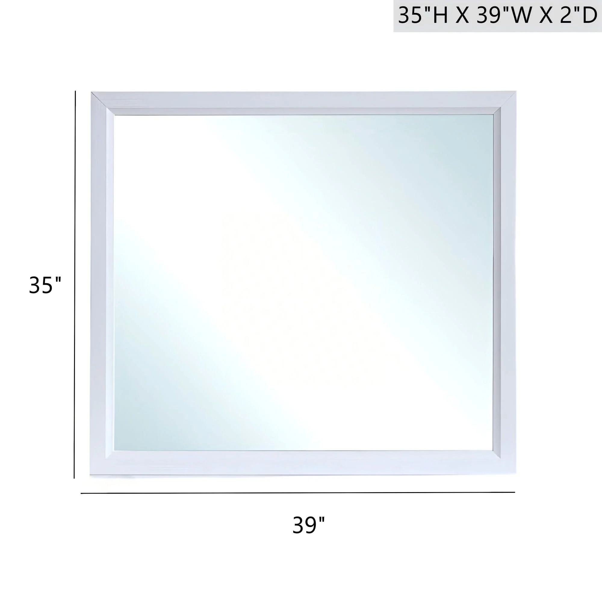 Glasgow - Mirror With Minimalist Design And Low Distortion Glass - Image 7