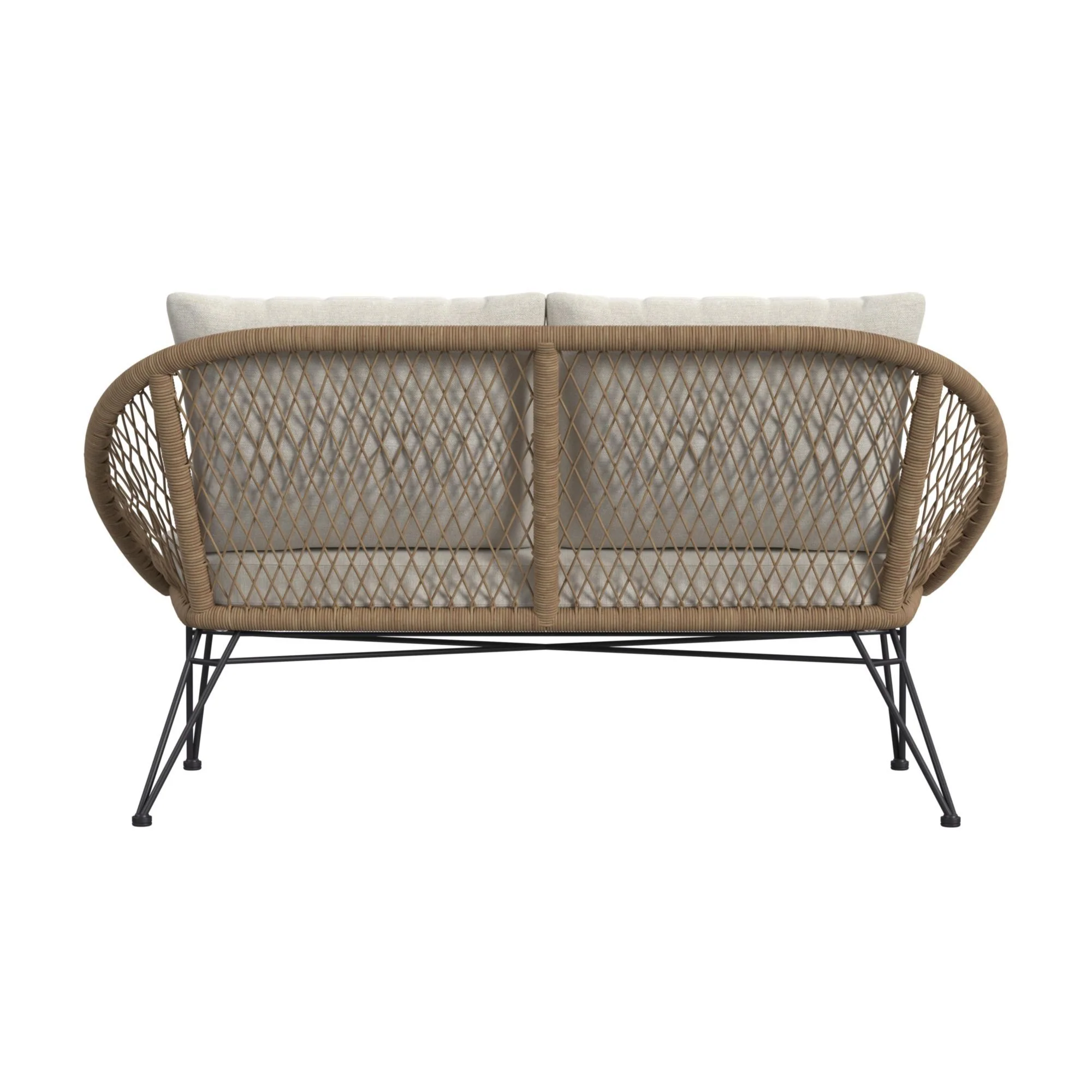 Grace - 4 Piece Outdoor Seating Set - Beige / Natural - Image 3