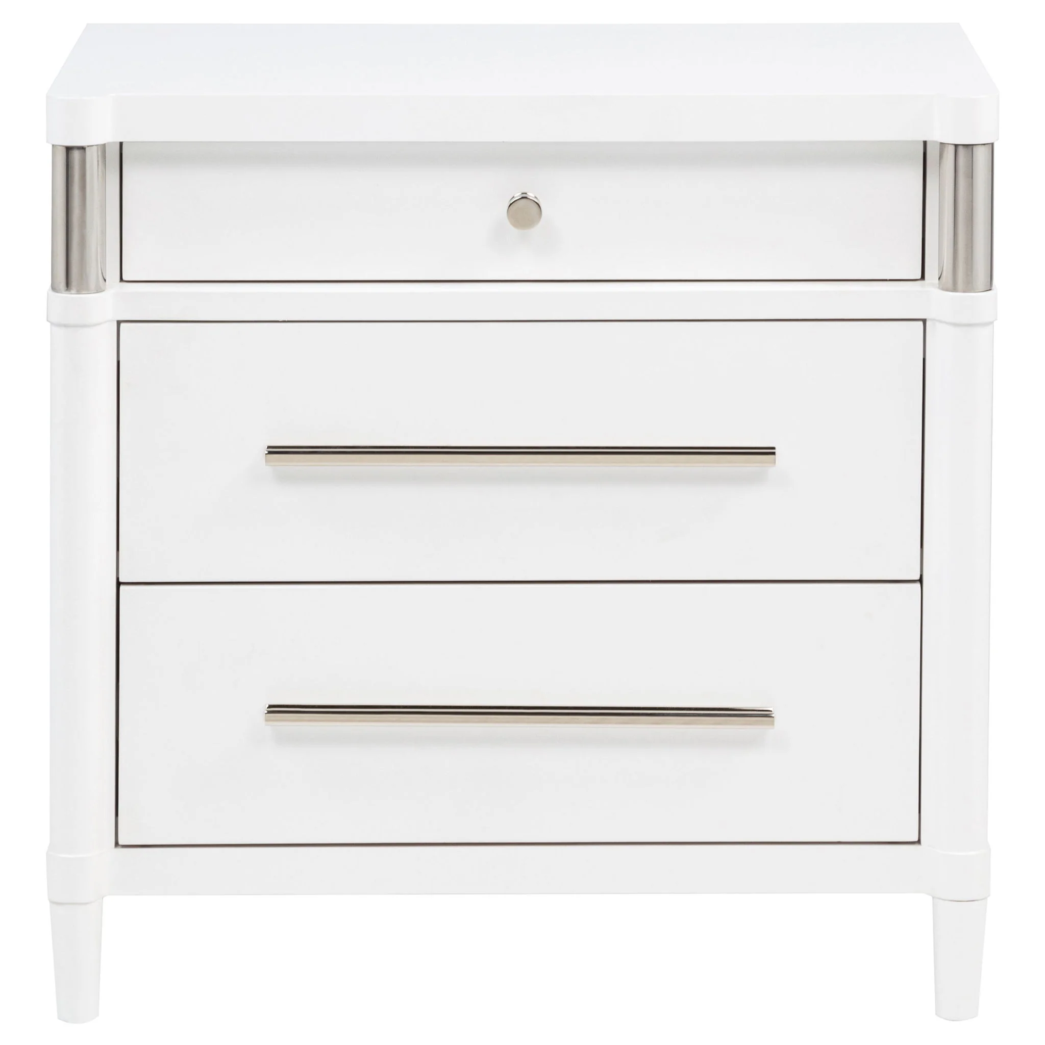 Gracemont 3-drawer Bedroom Nightstand Bedside Table White - Image 3