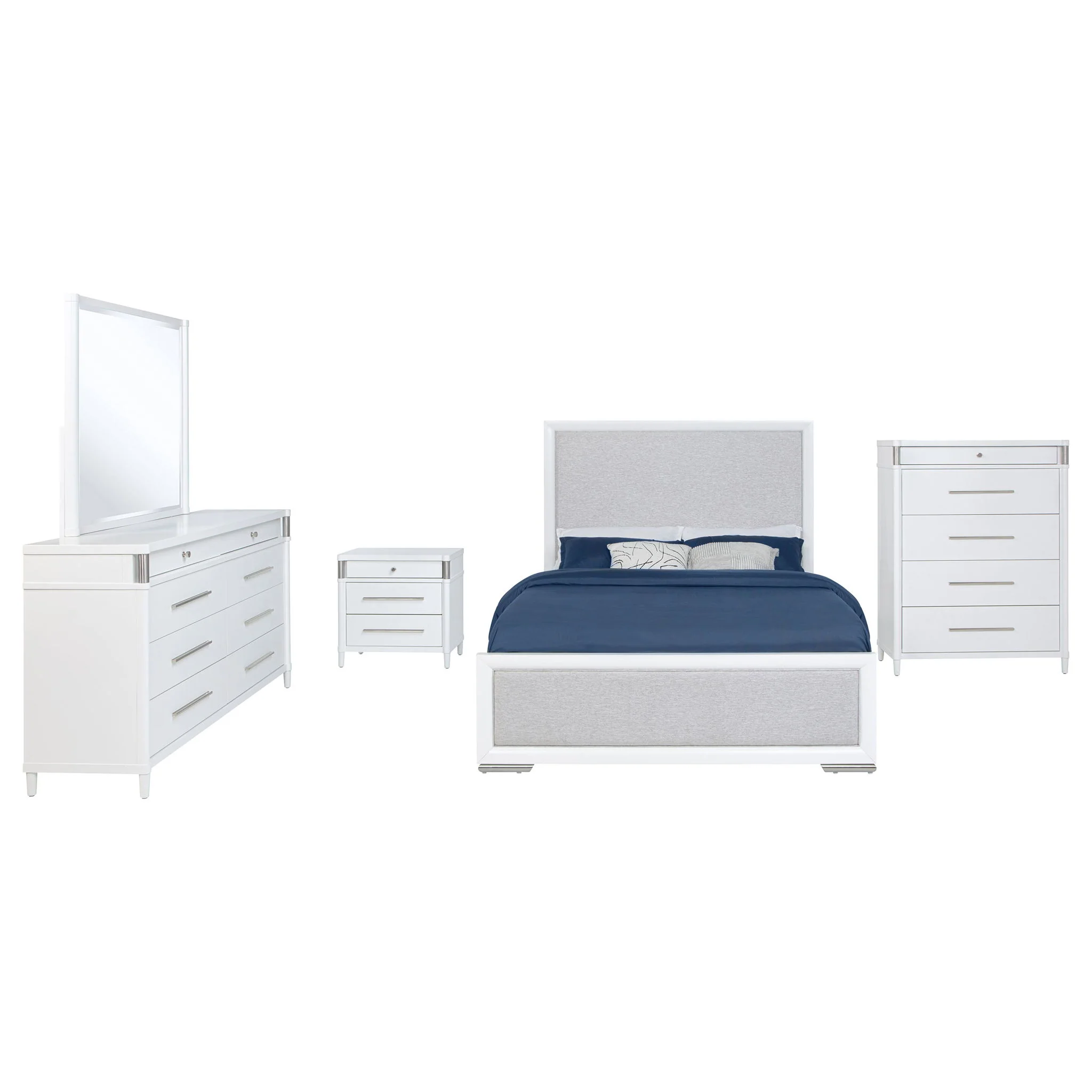 Gracemont 5-piece California King Bedroom Set White - Image 2