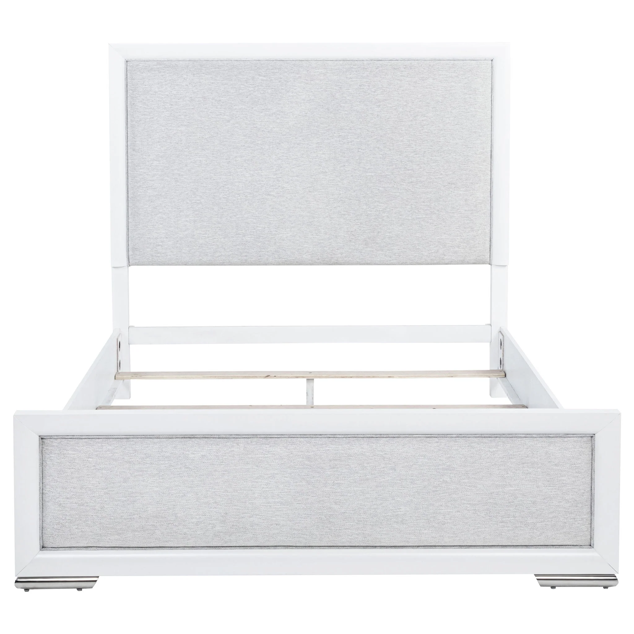 Gracemont 57-inch Queen Panel Bed Grey and White - Image 4