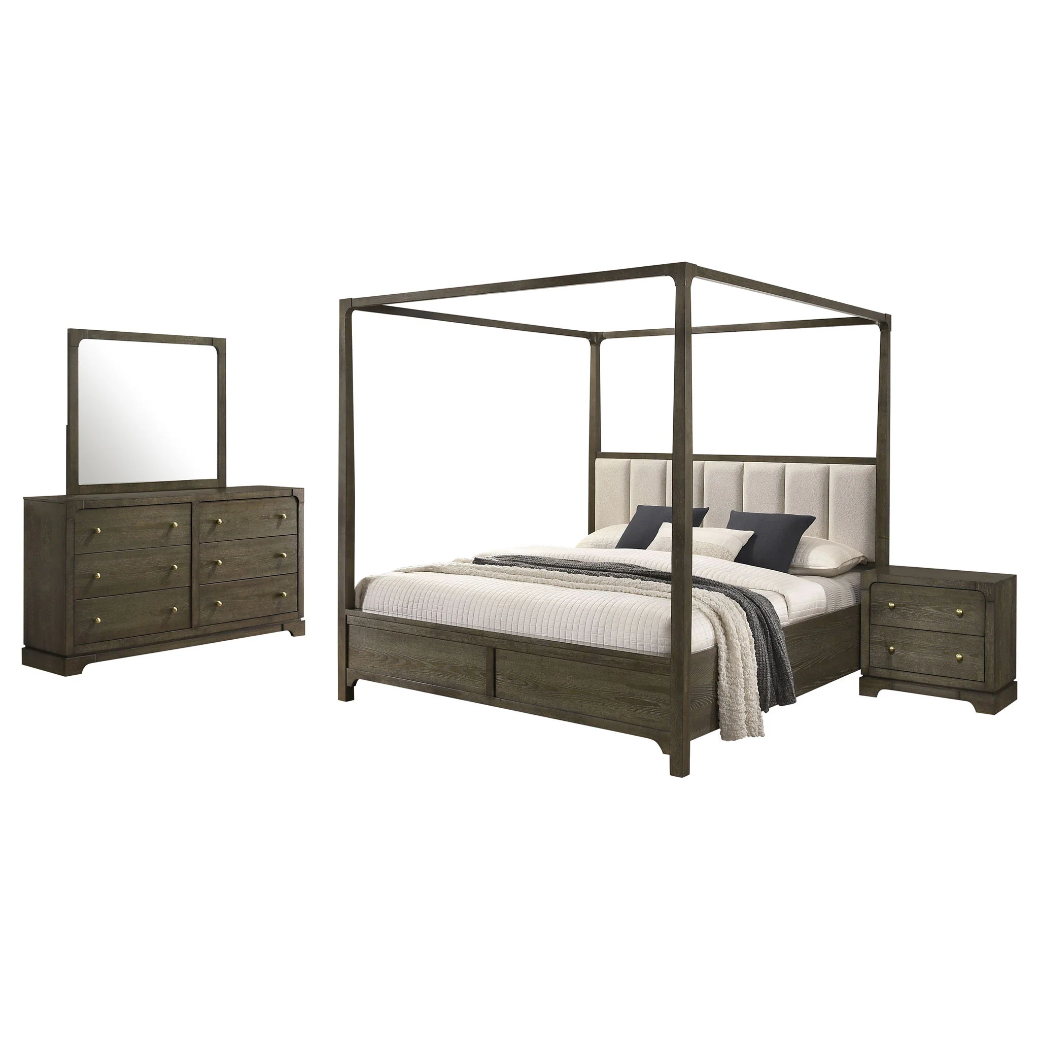 Gran Park 4-piece Eastern King Bedroom Set Dark Cocoa - Image 3
