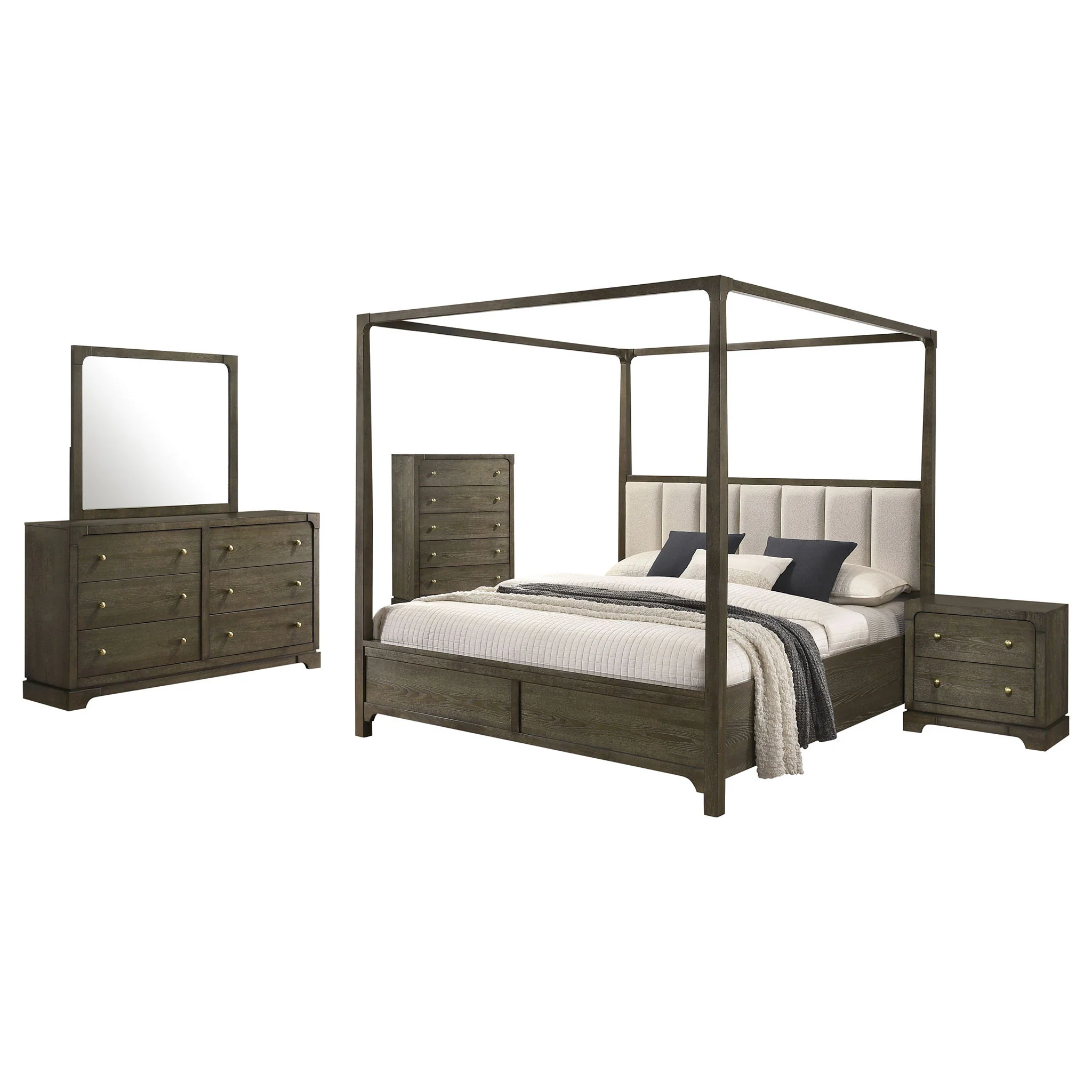 Gran Park 5-piece Eastern King Bedroom Set Dark Cocoa - Image 4