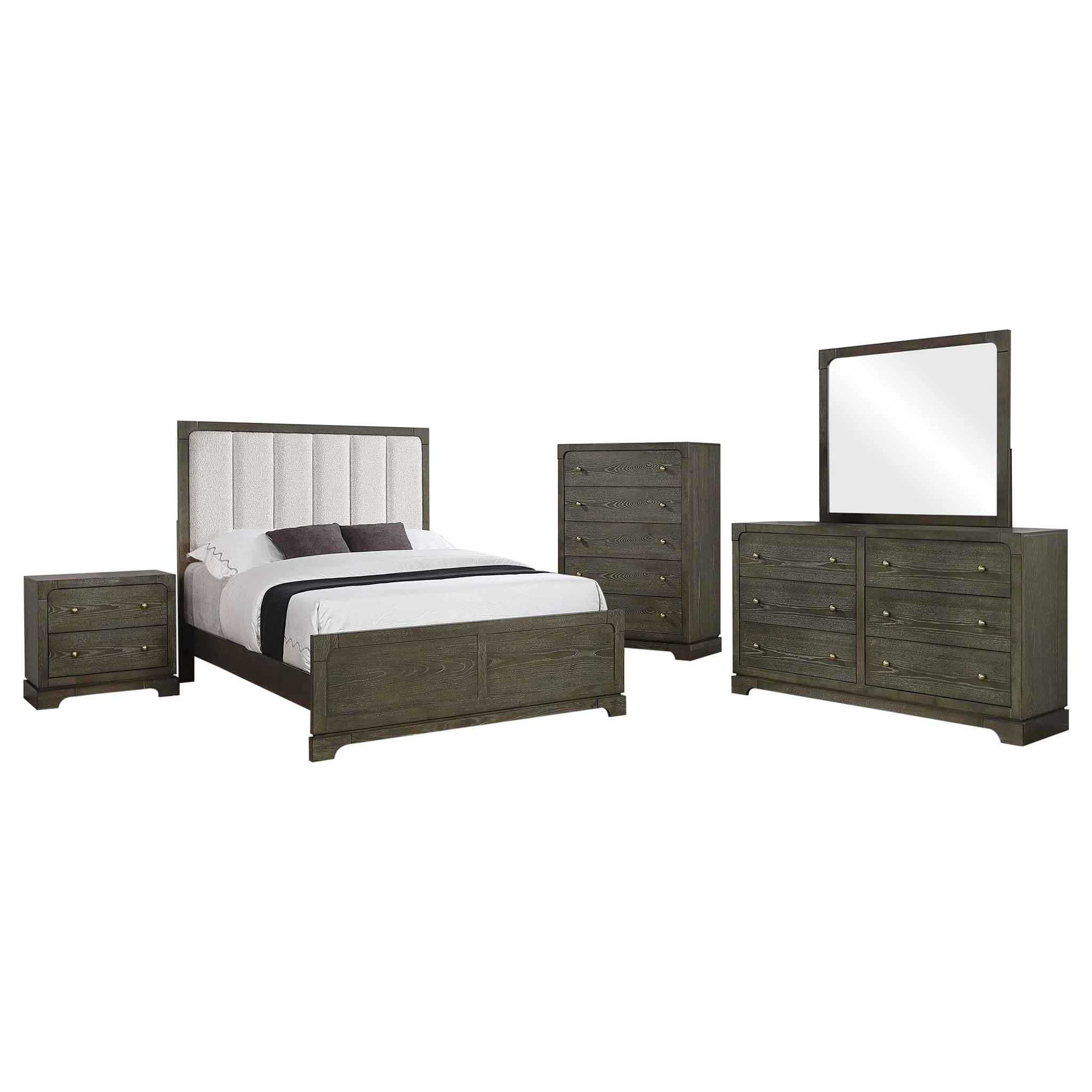 Gran Park 5-piece Queen Bedroom Set Dark Cocoa - Image 3