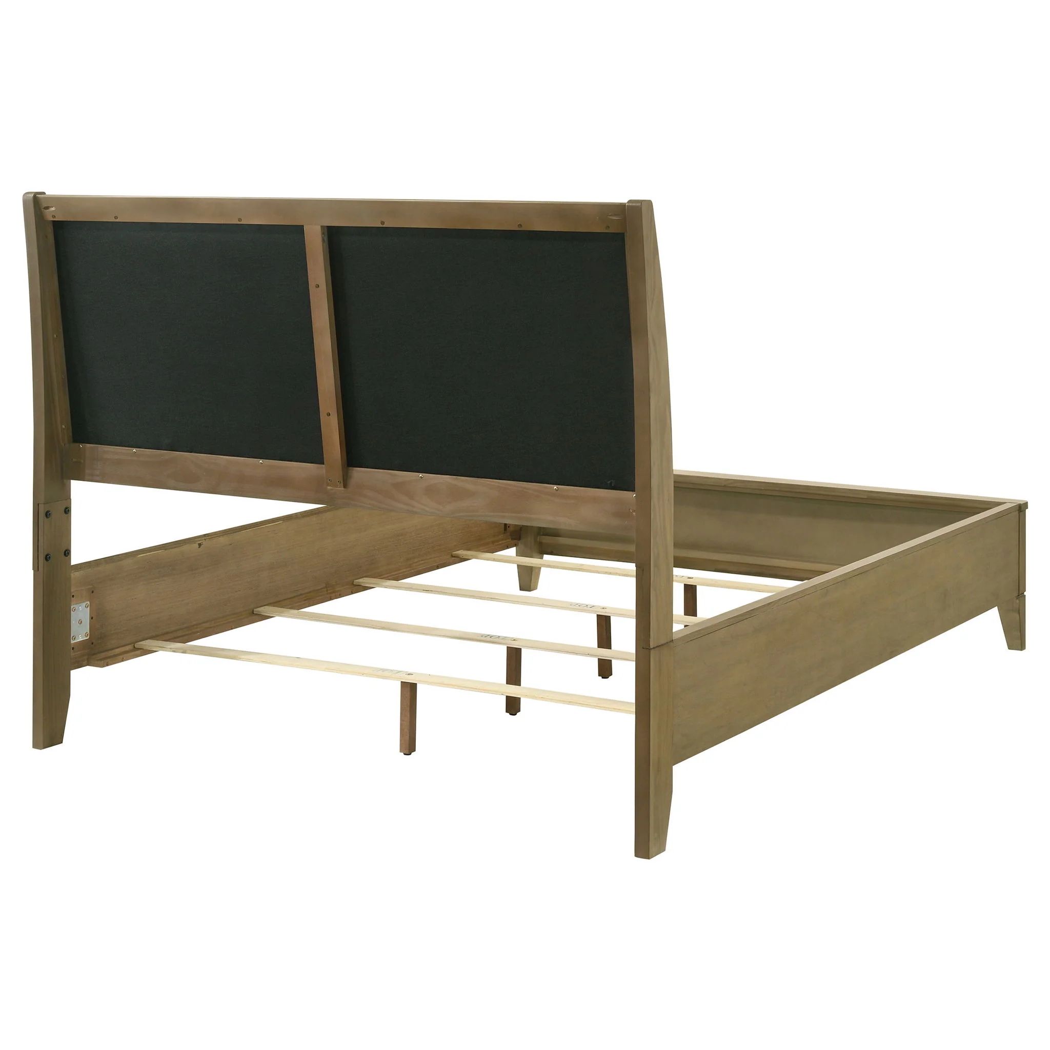 Granada Upholstered California King Panel Bed Natural Pine - Image 4