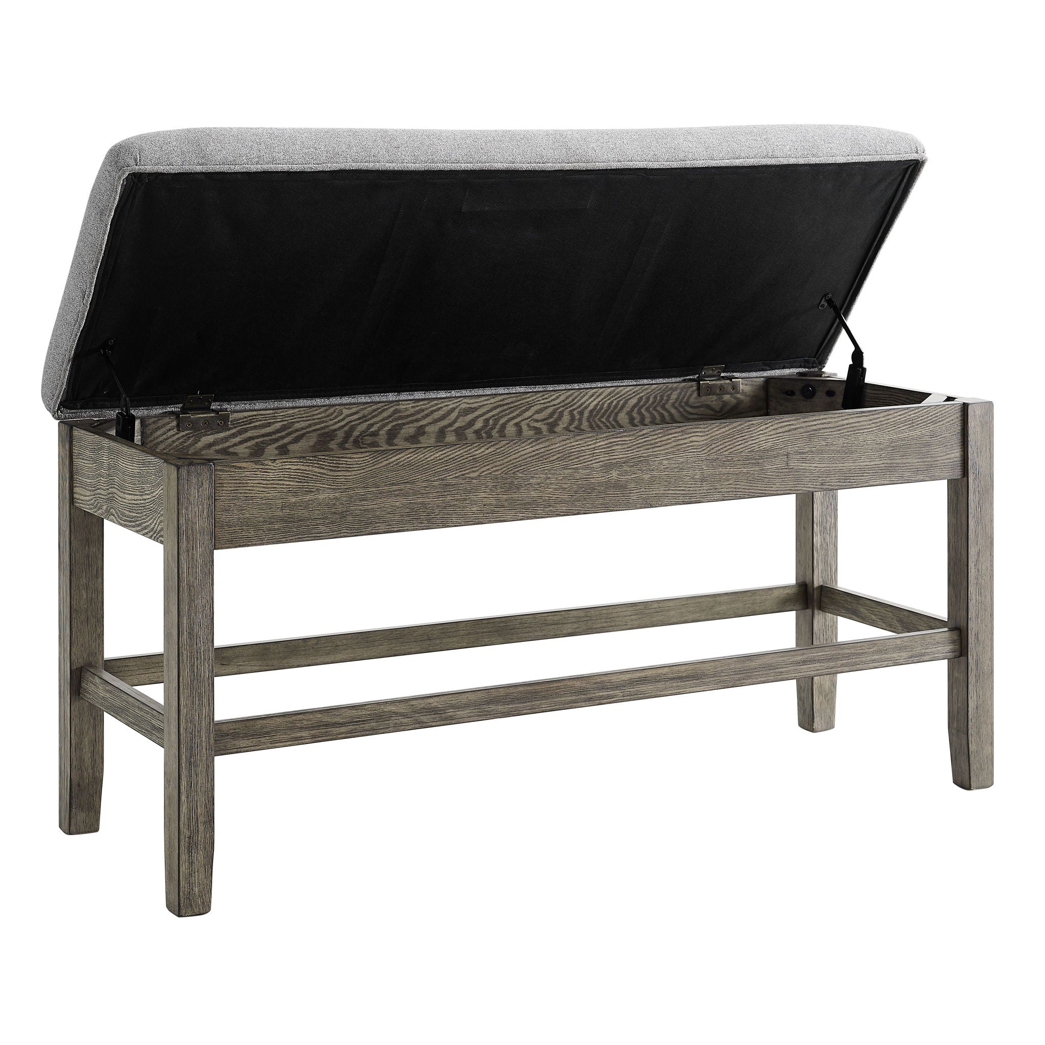 Grayson - Counter Bench - Gray / Light Brown - Image 4