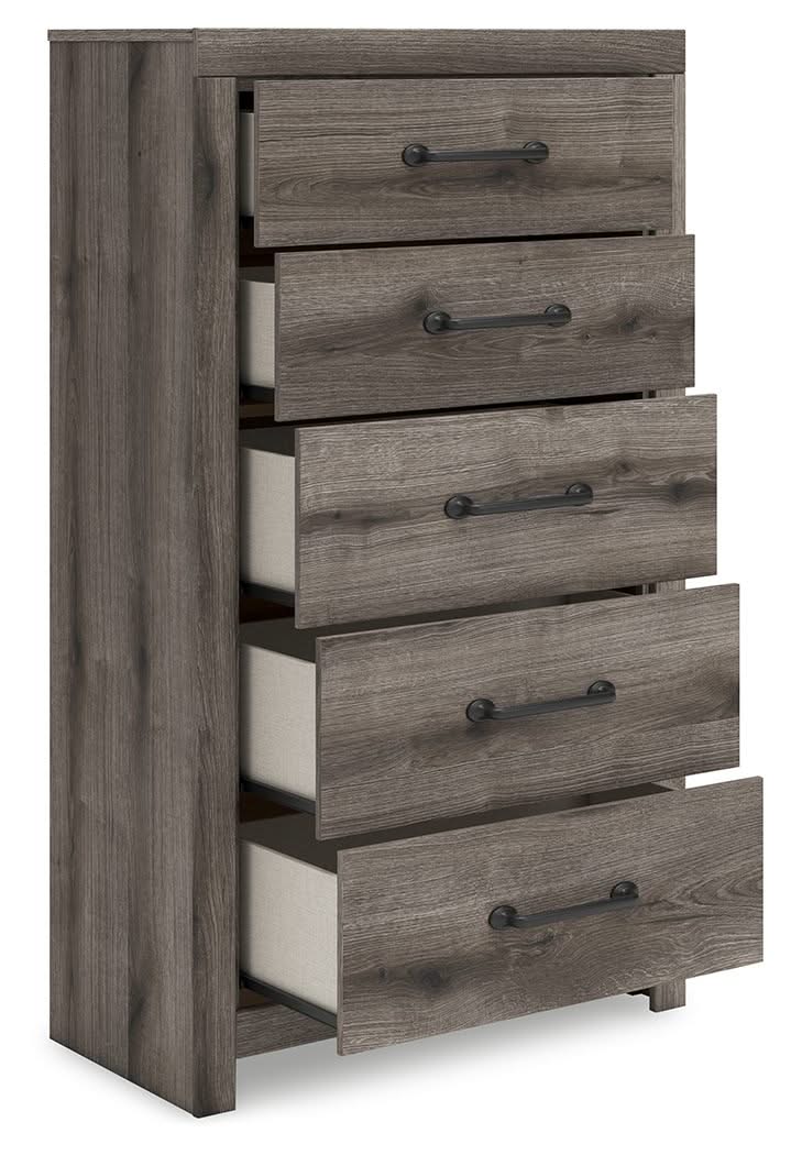 Graystorm - Five Drawer Chest - Brown Gray - Image 3