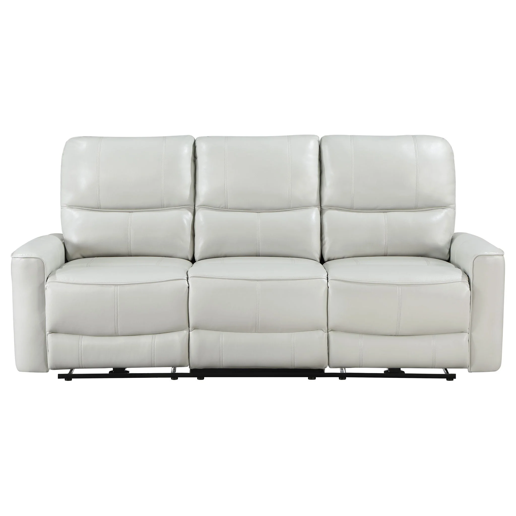 Greenfield Upholstered Power Reclining Sofa Dove Grey - Image 4