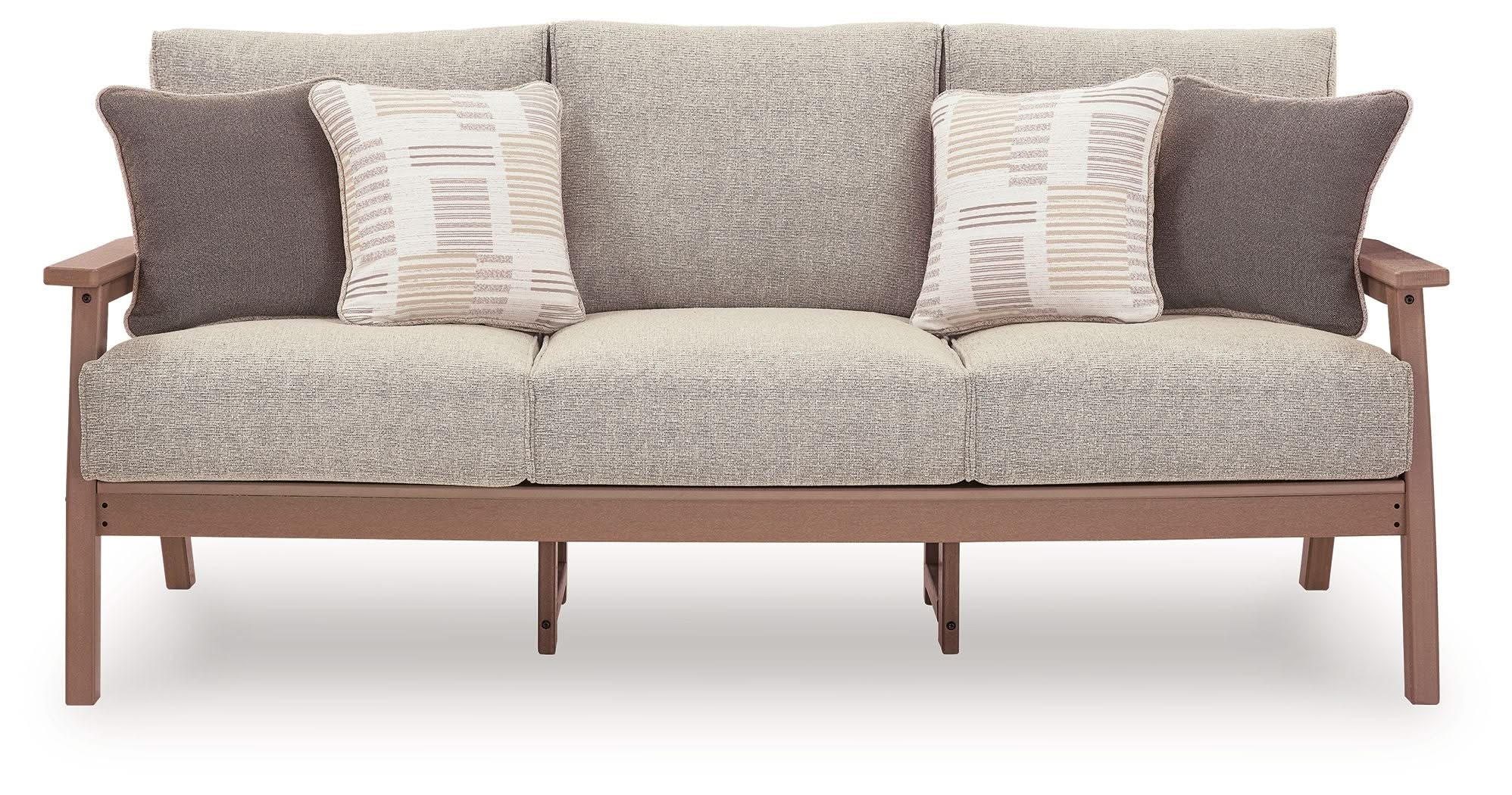 Grover Beach - Sofa With Cushion - Driftwood - Image 2
