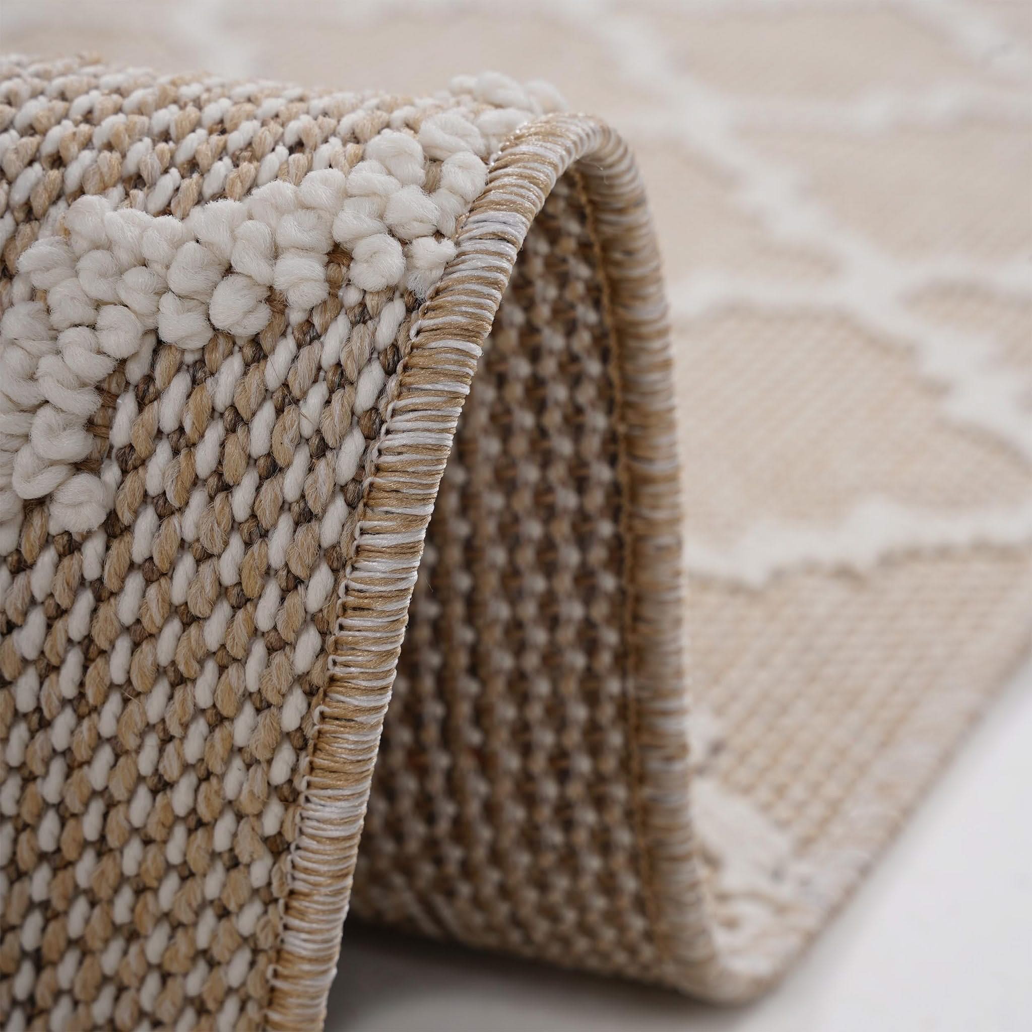 Guros - 4' X 6' Trellis Indoor / Outdoor Area Rug - Ivory - Image 2