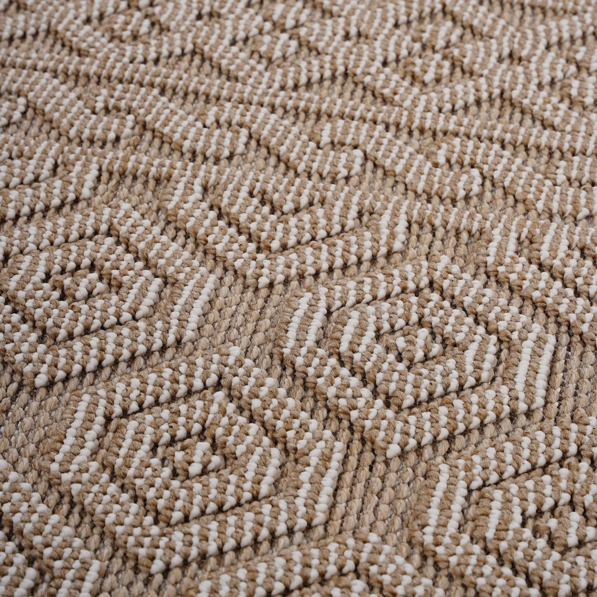 Guros - 6' X 9' Geometric Indoor / Outdoor Area Rug - Mocha - Image 4
